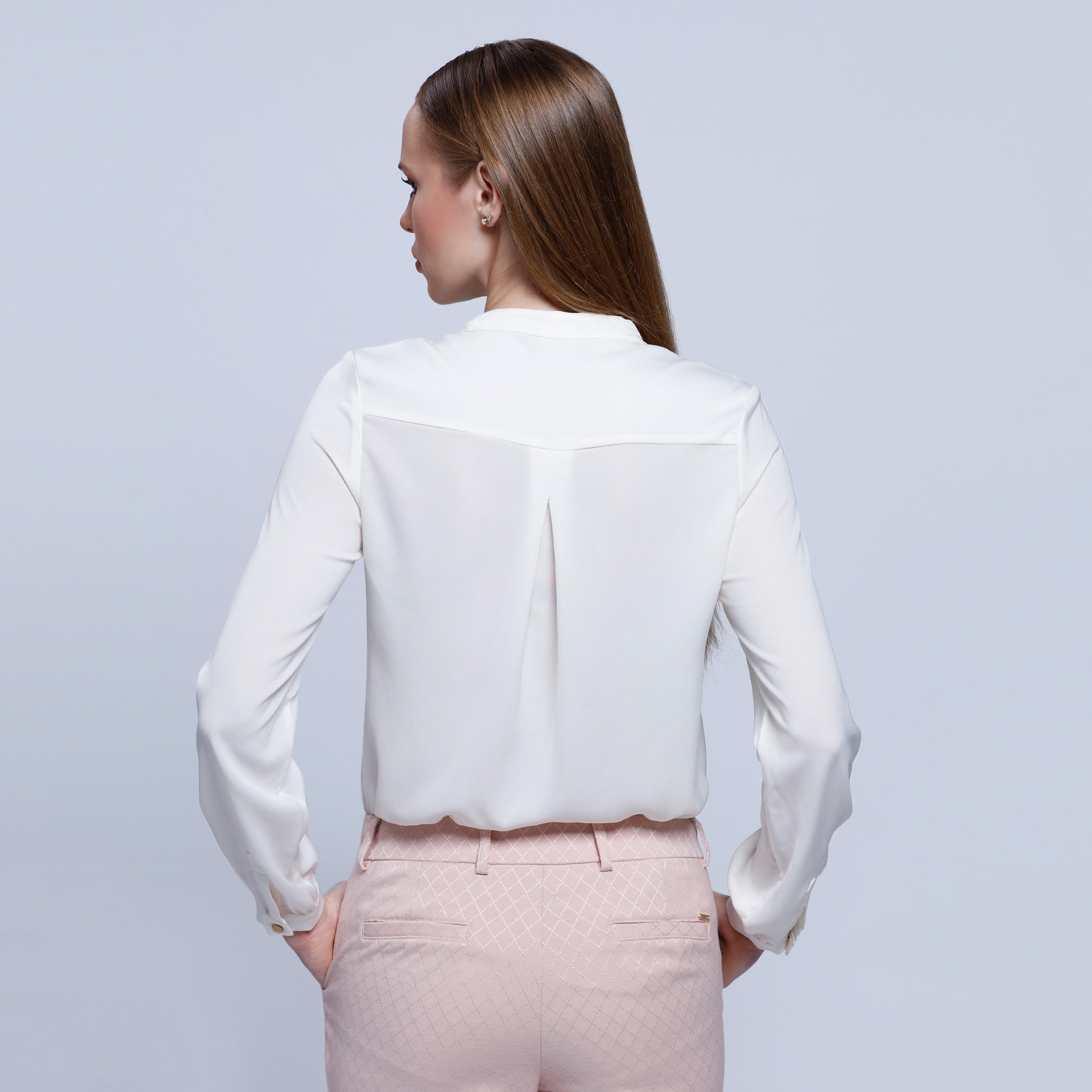 Long Sleeves Shirt with Mandarin Collar-women-clothing-shirtsandblouses-blouses-image-2