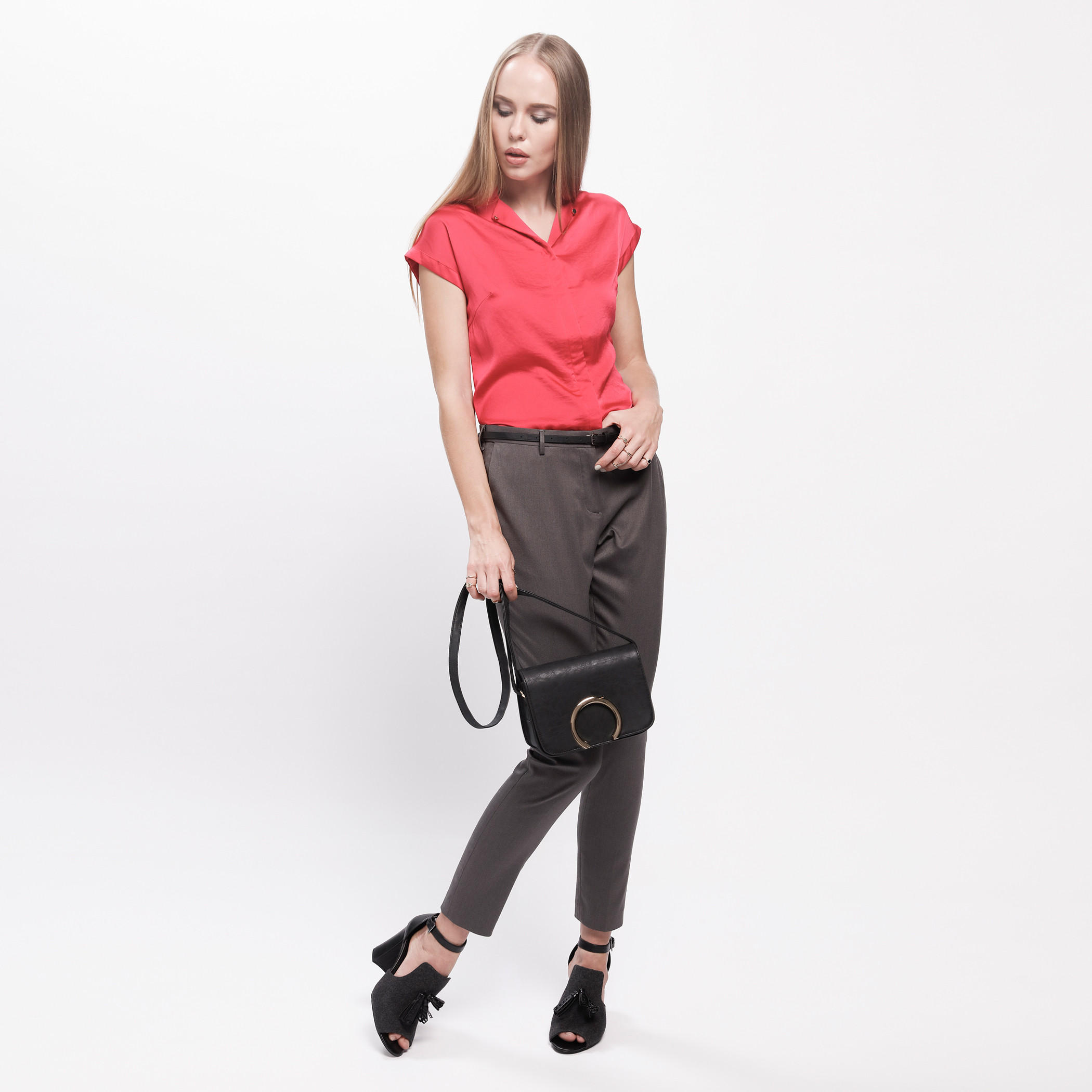 Cap Sleeves Top with Button Detail-women-clothing-shirtsandblouses-blouses-image-10