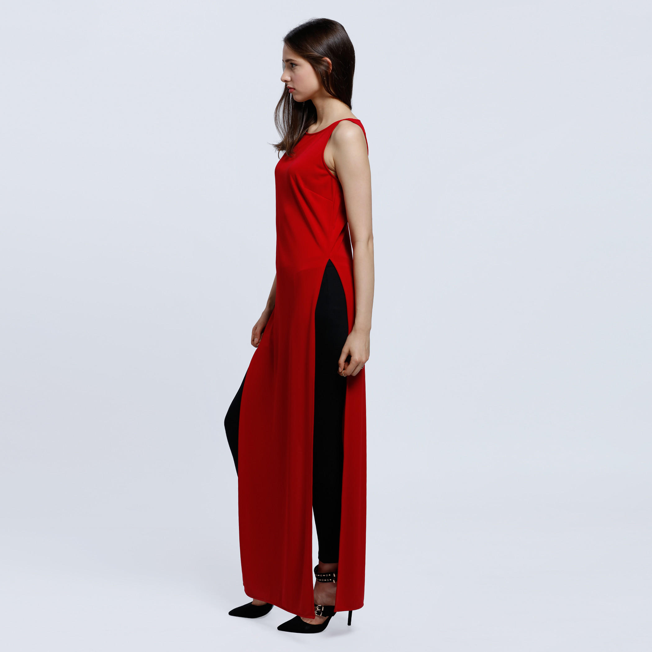 Sleeveless Tunic Top with Round Neck-women-clothing-shirtsandblouses-blouses-image-3