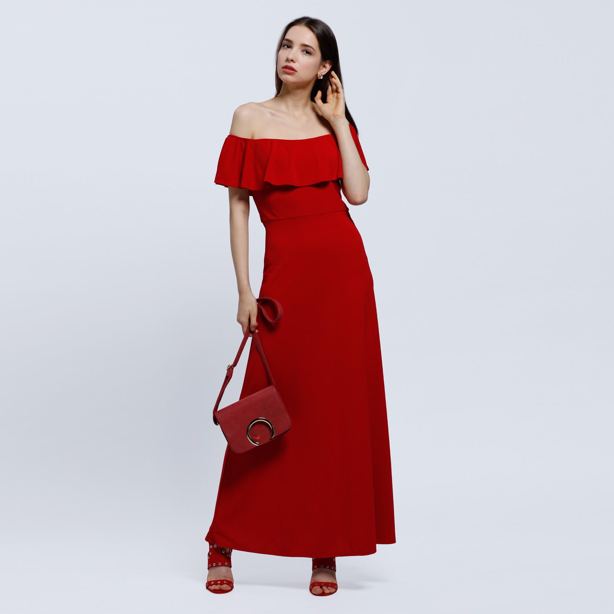Off Shoulder Maxi Dress-women-clothing-dresses-image-1