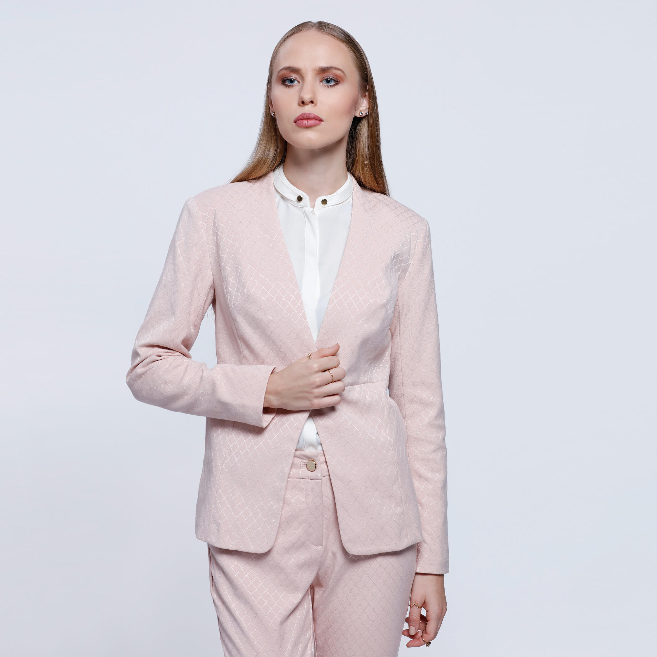 Long Sleeves Collarless Jacket-women-clothing-coatsandjackets-blazers-image-5