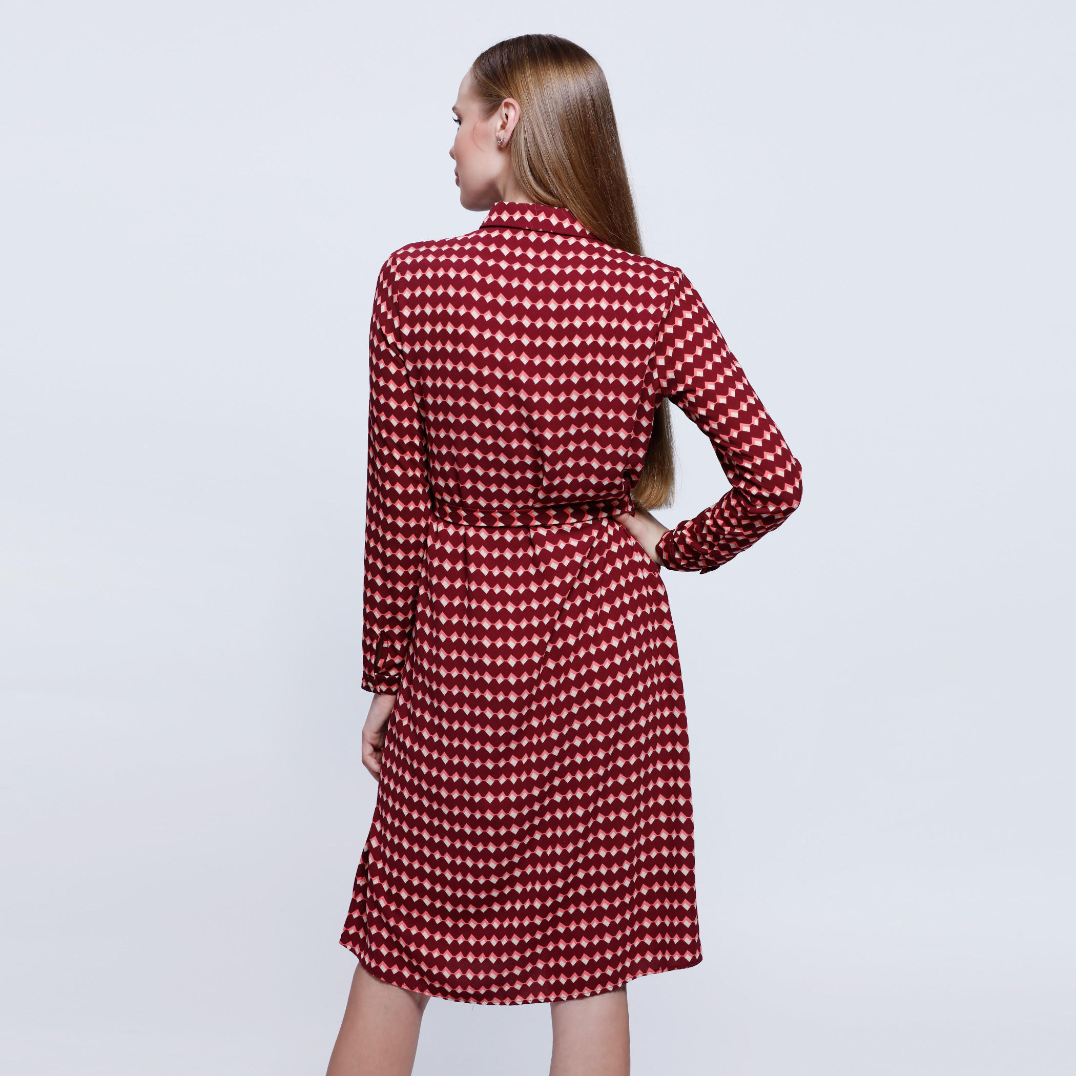 Printed Long Sleevess Dress-women-clothing-dresses-image-2