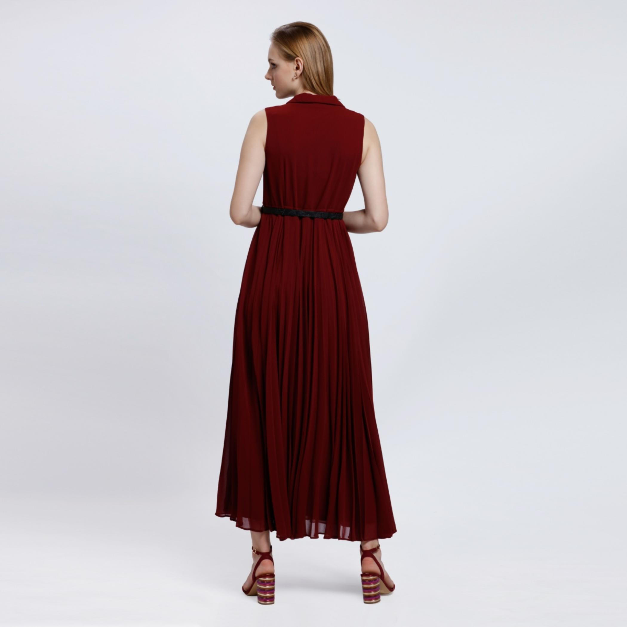 Sleeveless Maxi Dress with V-Neck-women-clothing-dresses-image-2