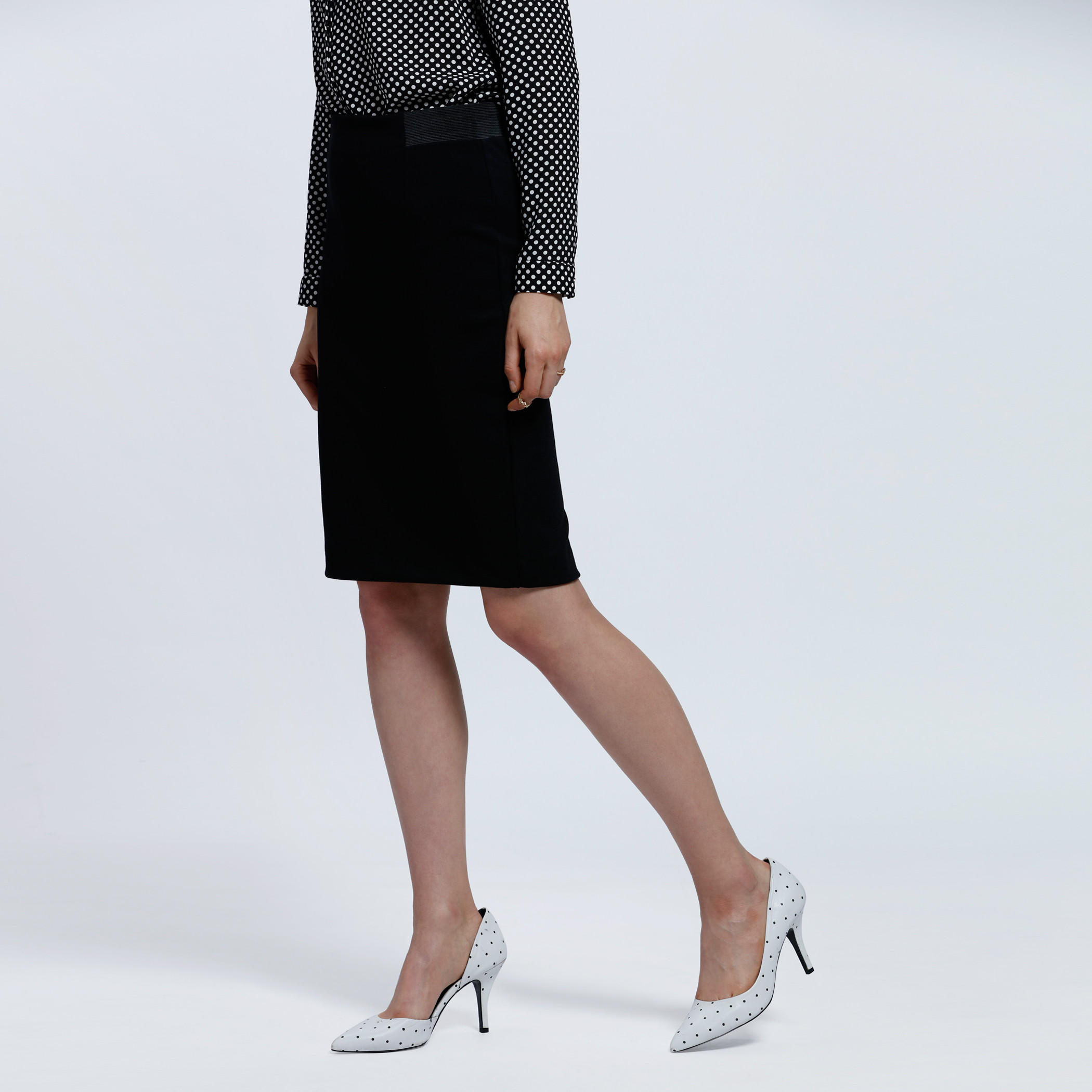 Pencil Skirt with Elasticised Waistband-women-clothing-bottoms-skirts-image-3