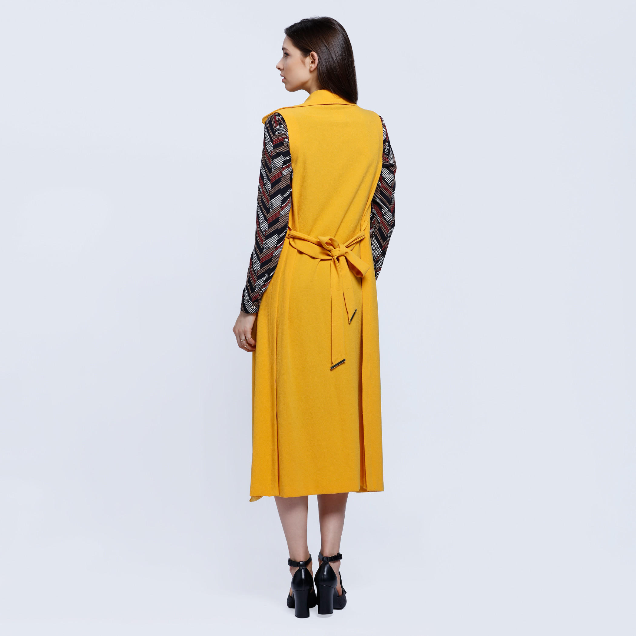 Long Sleeveless Jacket with Slide Slits and Tie Up Back-women-winterwear-coatsandjackets-jackets-image-2