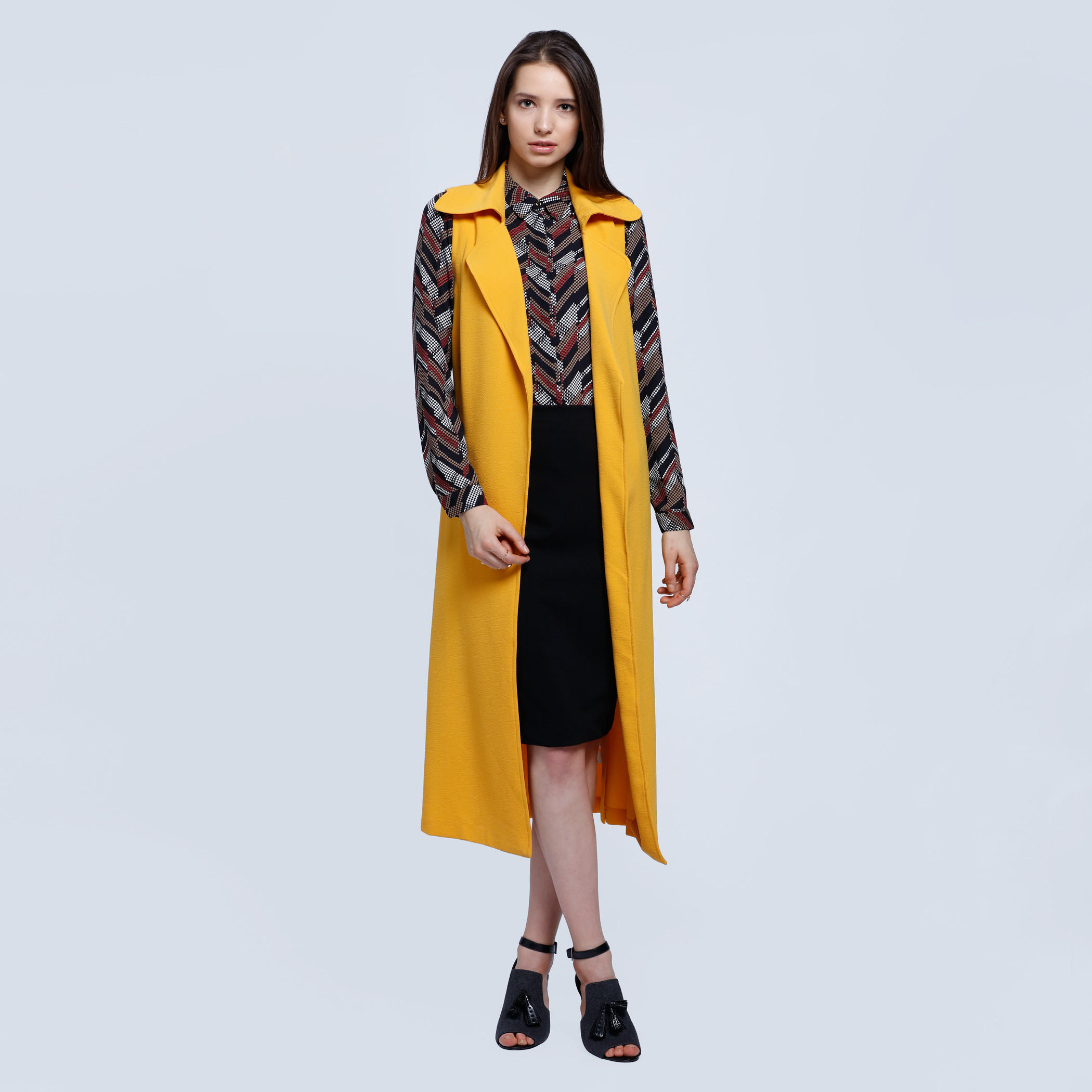 Long Sleeveless Jacket with Slide Slits and Tie Up Back-women-winterwear-coatsandjackets-jackets-image-5