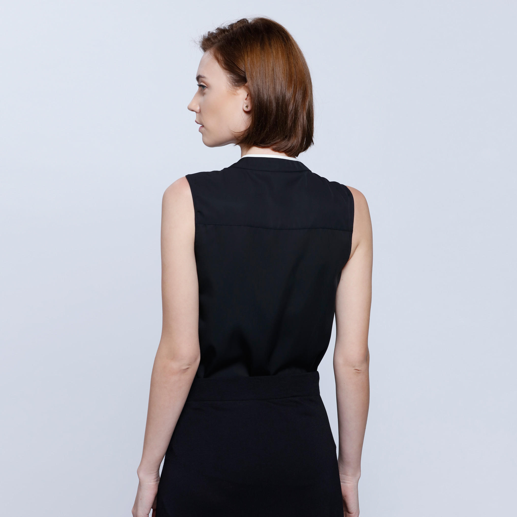 Sleeveless Ruffle Top with Round Neck -women-clothing-shirtsandblouses-blouses-image-2