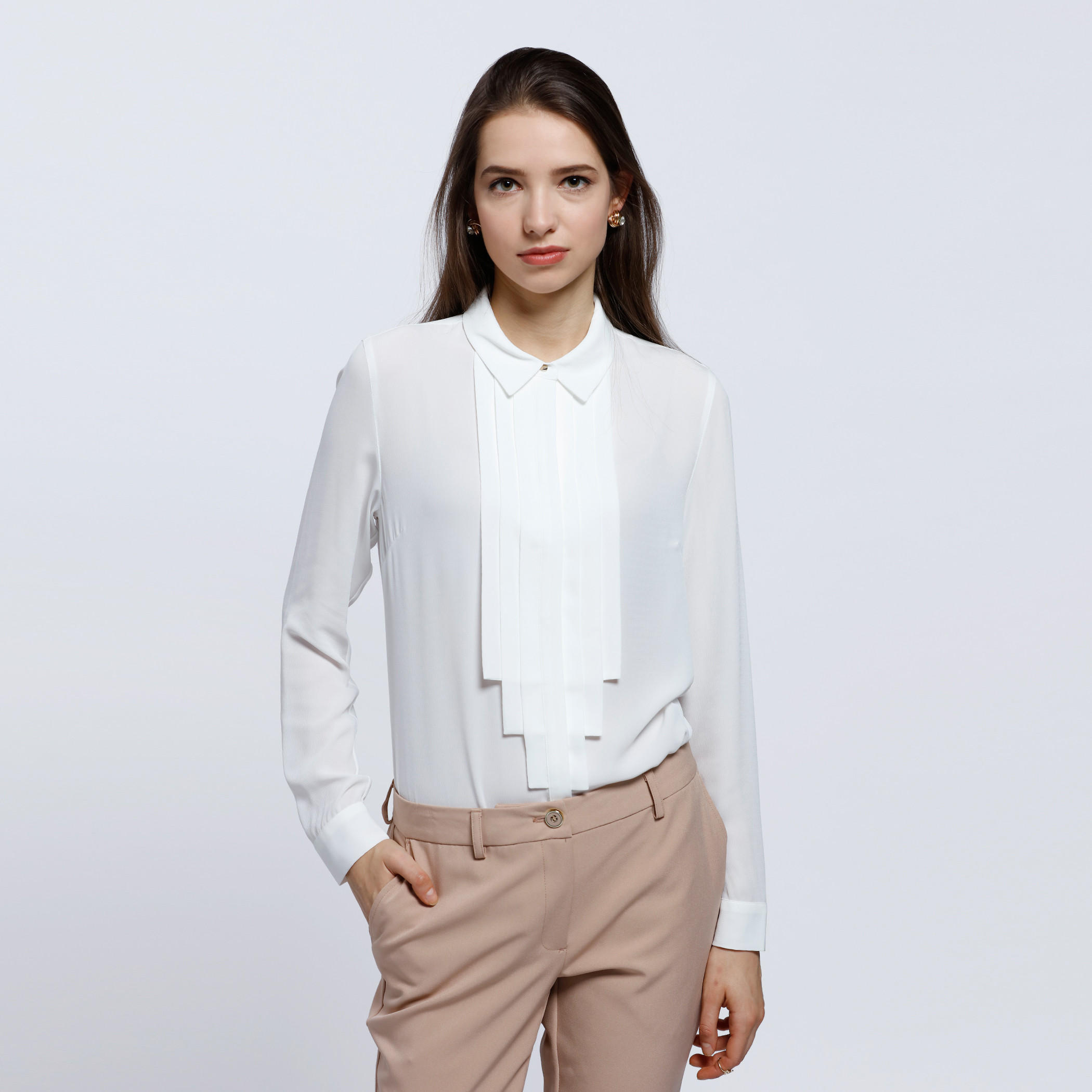 Long Sleeves Shirt with Collar-women-clothing-shirtsandblouses-blouses-image-1