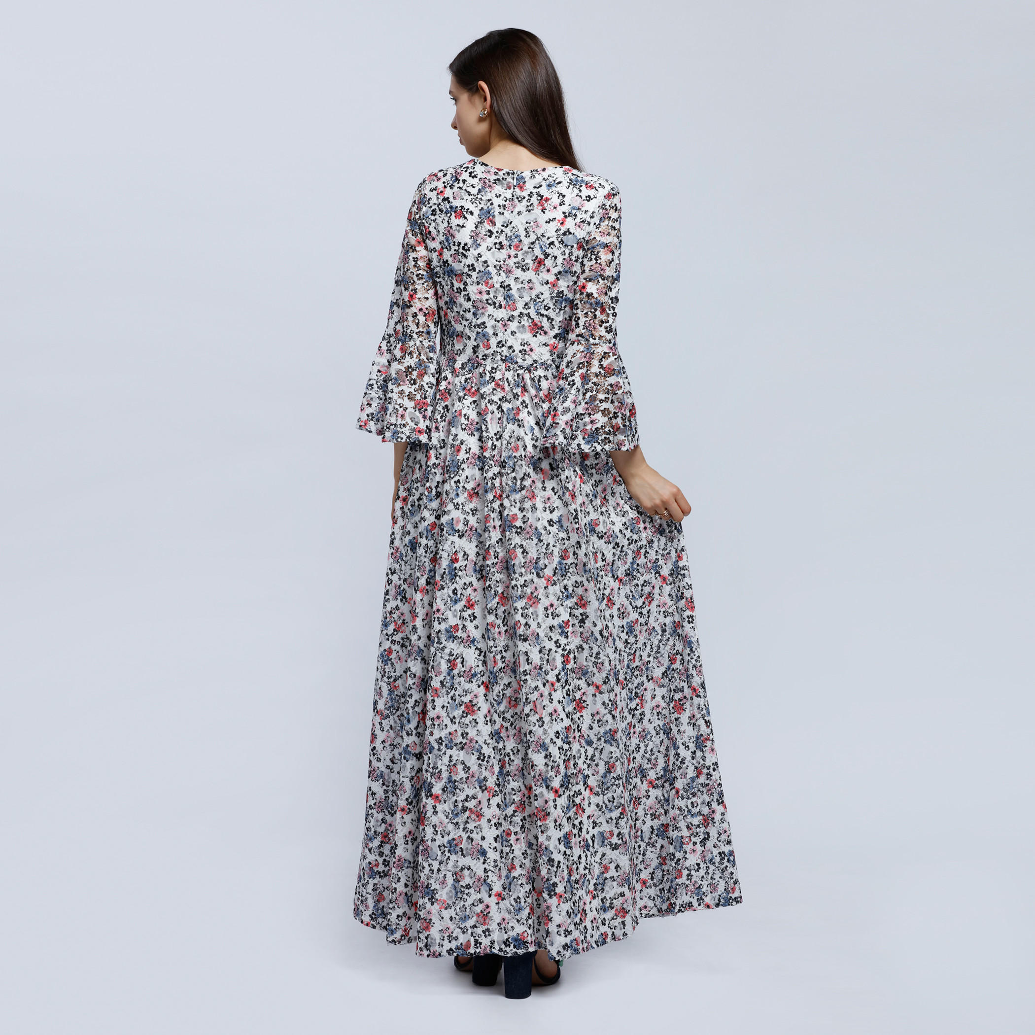 Printed Maxi Dress with Long Sleeves-women-clothing-dresses-image-2