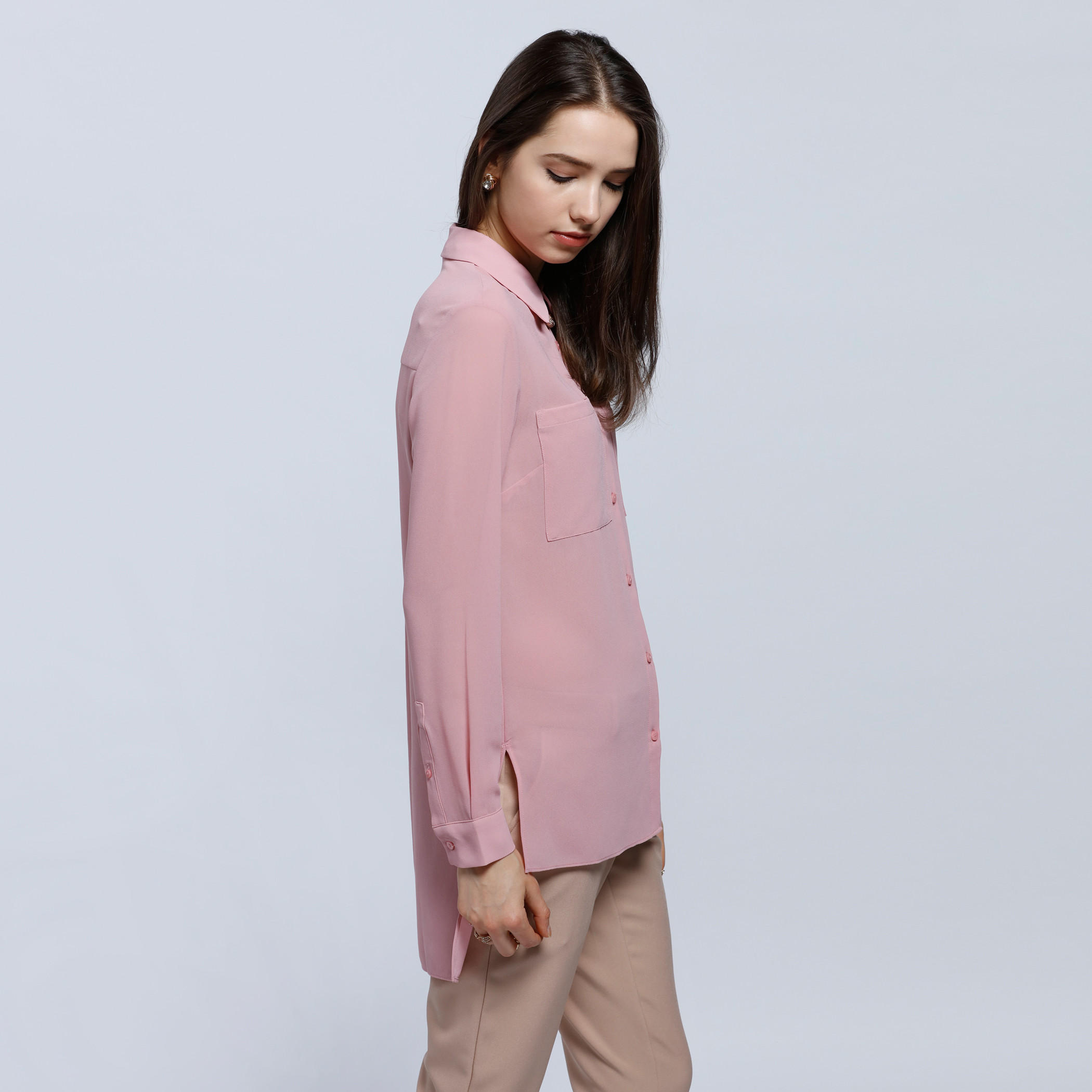 Long Sleeves Shirt with Spread Collar-women-clothing-shirtsandblouses-blouses-image-3