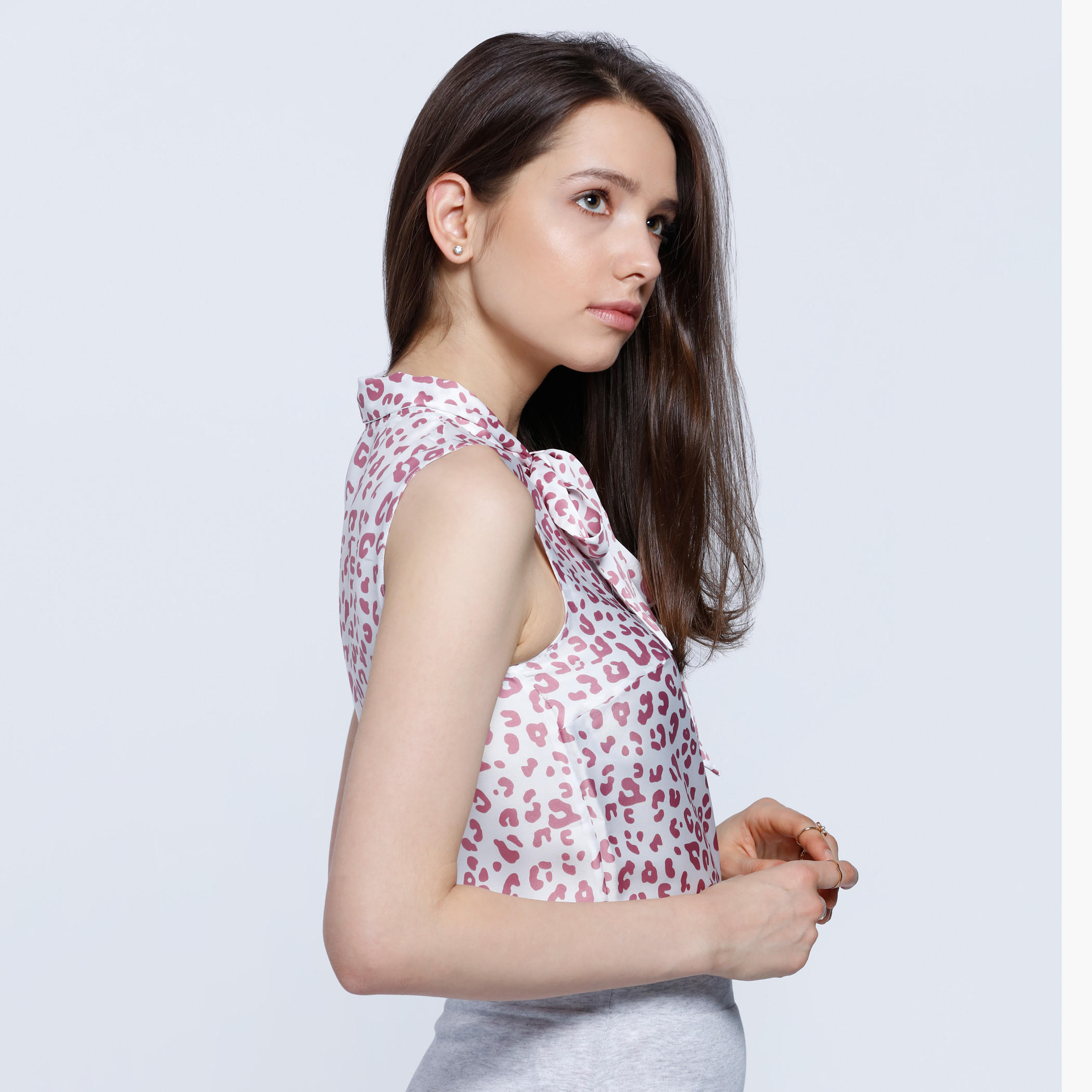 Sleeveless Printed Blouse with Bow Detail-women-clothing-shirtsandblouses-blouses-image-3