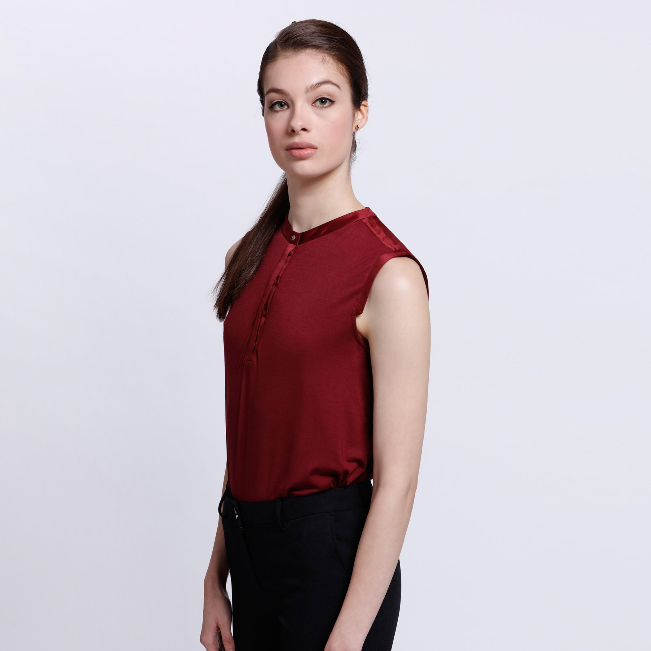Sleeveless Top with Mandarin Collar-women-clothing-shirtsandblouses-blouses-image-3