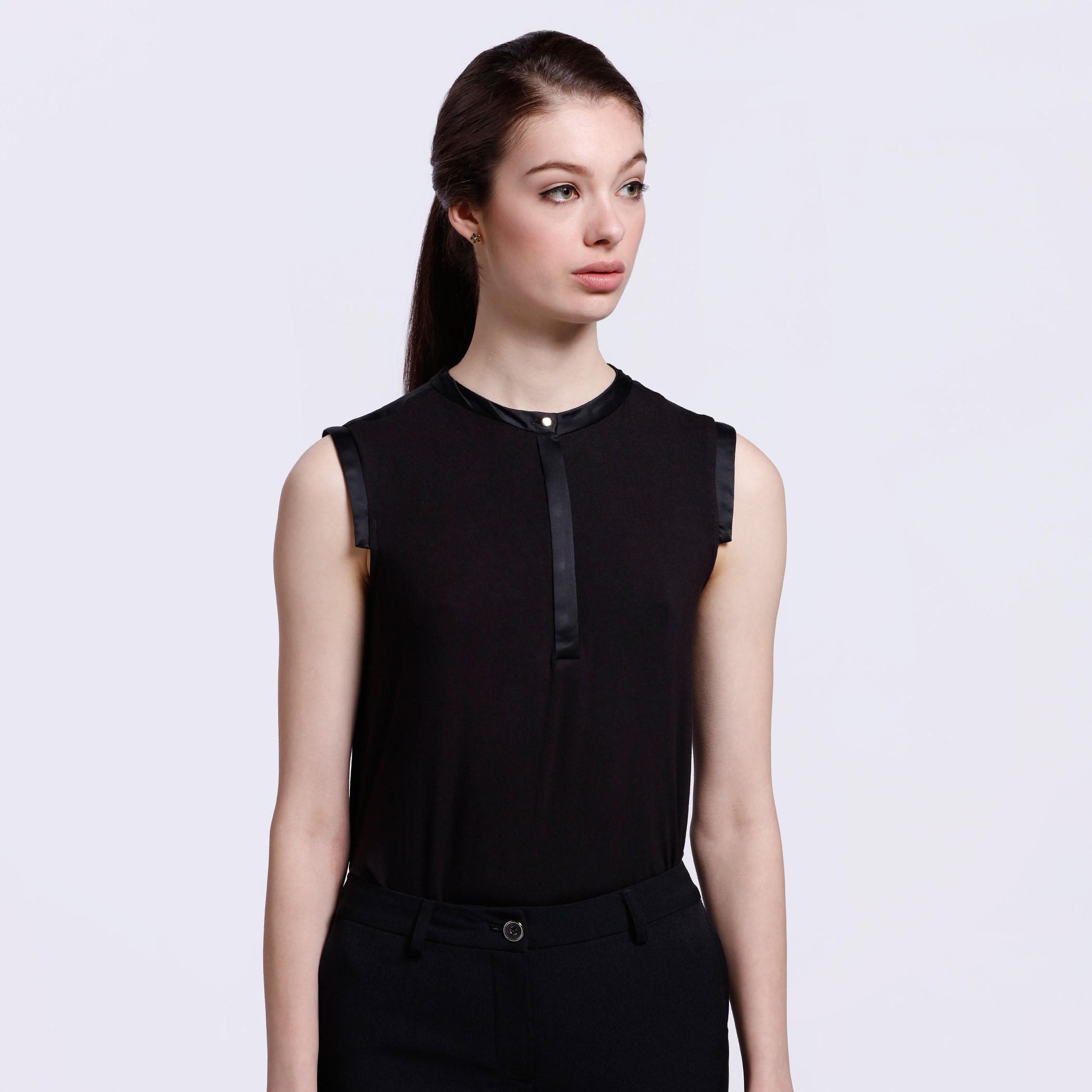 Sleeveless Top with Mandarin Collar-women-clothing-shirtsandblouses-blouses-image-11
