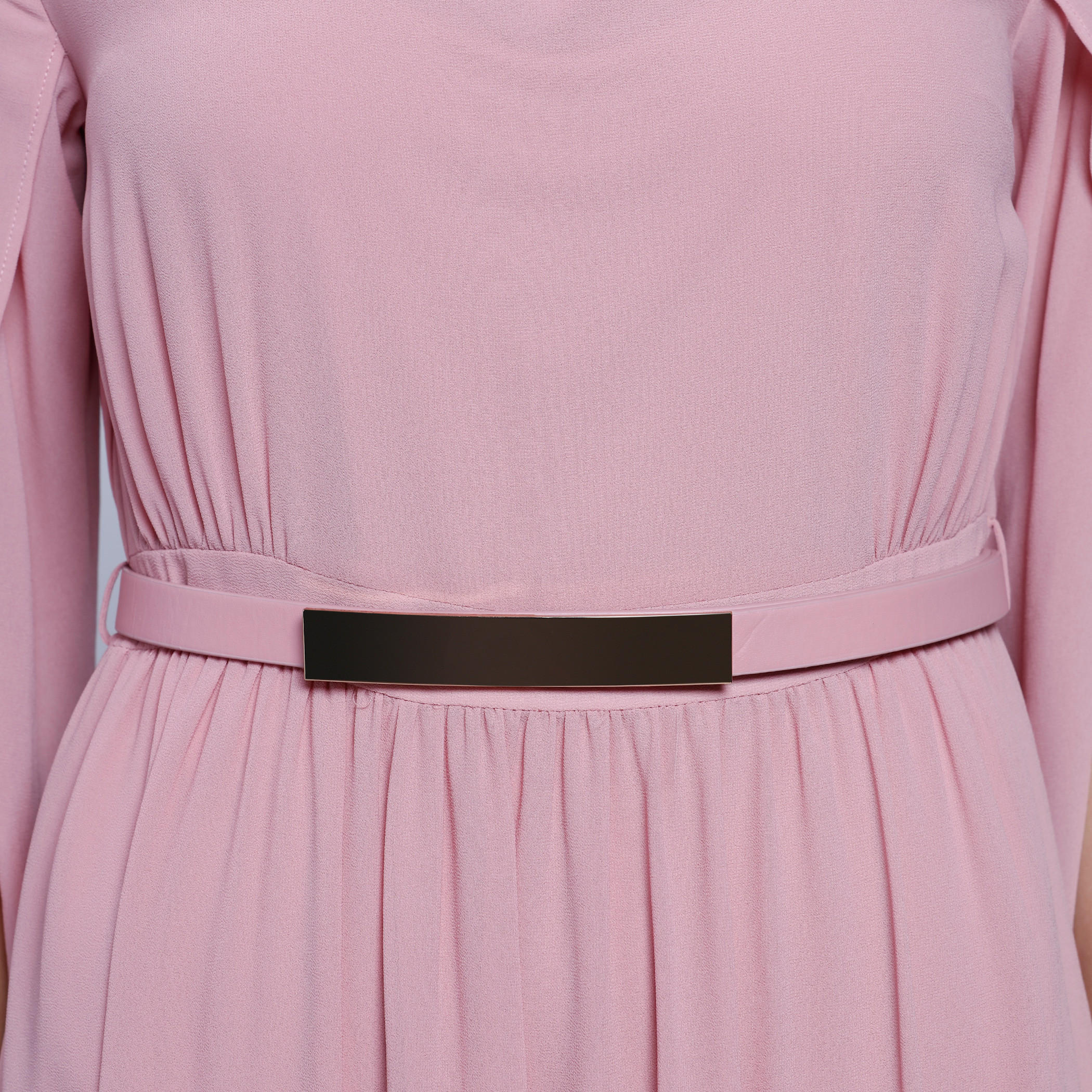 V-Neck Maxi Dress with Tulip Sleeves -women-clothing-dresses-image-4