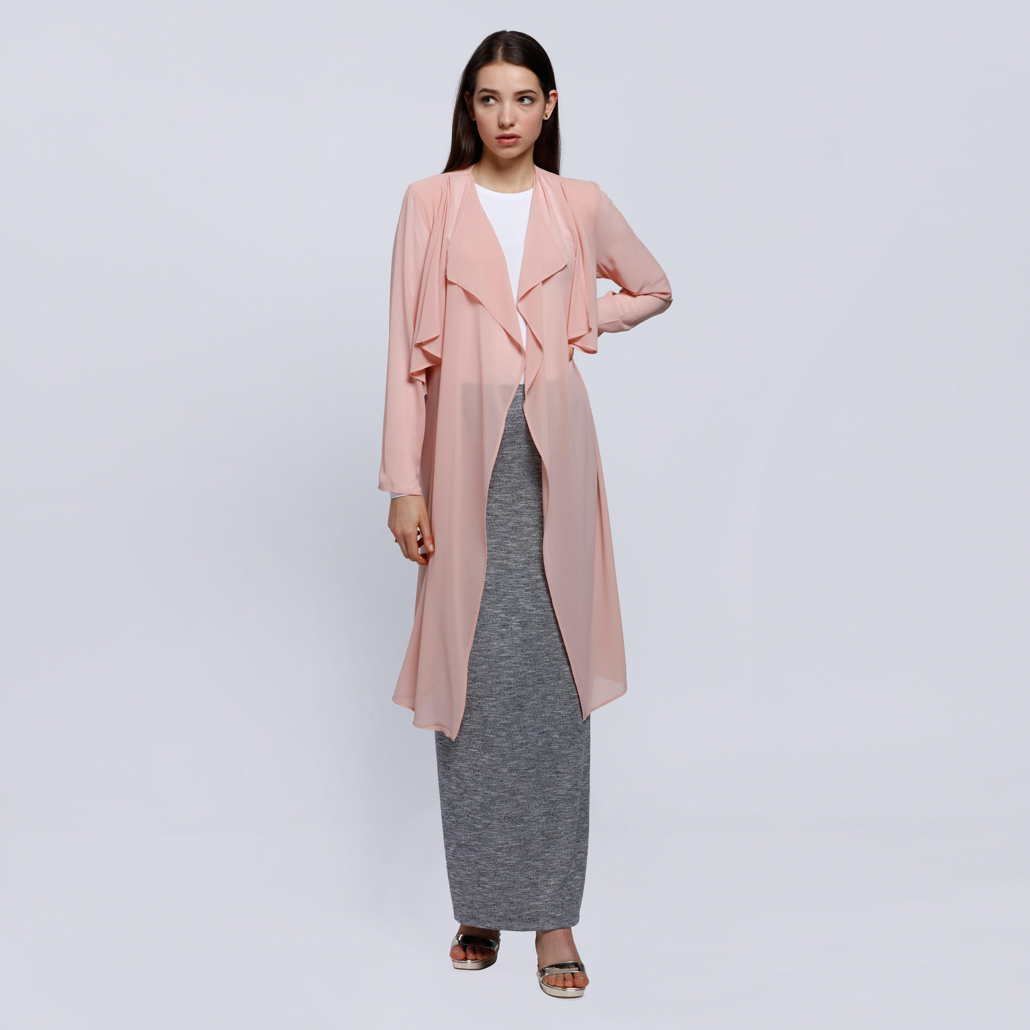 Waterfall Layer Shrug with Long Sleeves-women-winterwear-cardigansandjumpers-cardigans-image-1