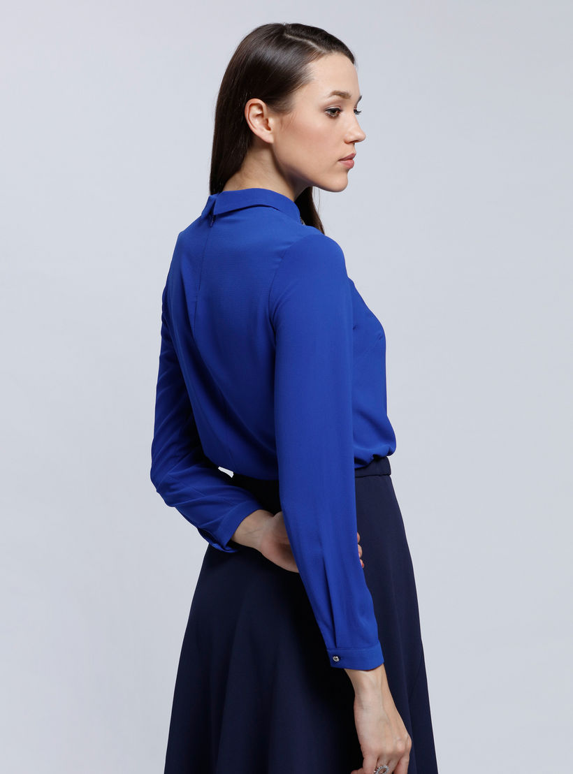 Long Sleeves Top with Complete Front Placket-women-clothing-shirtsandblouses-blouses-image-4