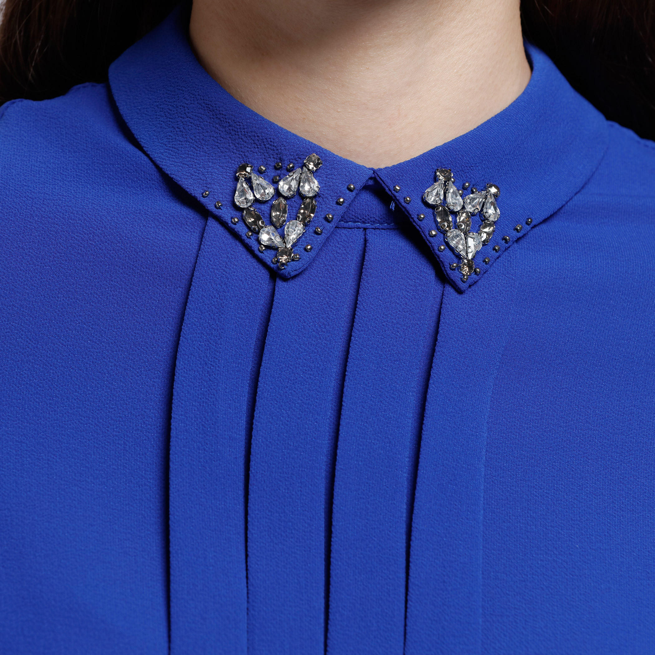 Long Sleeves Top with Complete Front Placket-women-clothing-shirtsandblouses-blouses-image-2