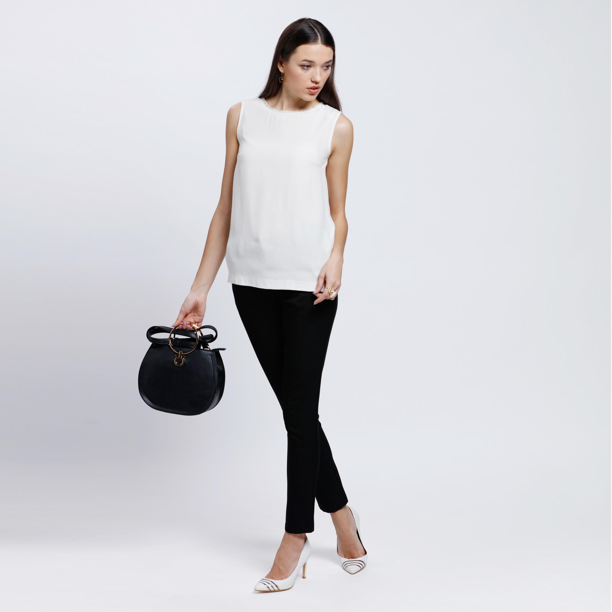 Sleeveless Top with Round Neck and Key Whole Closure-women-clothing-shirtsandblouses-blouses-image-5