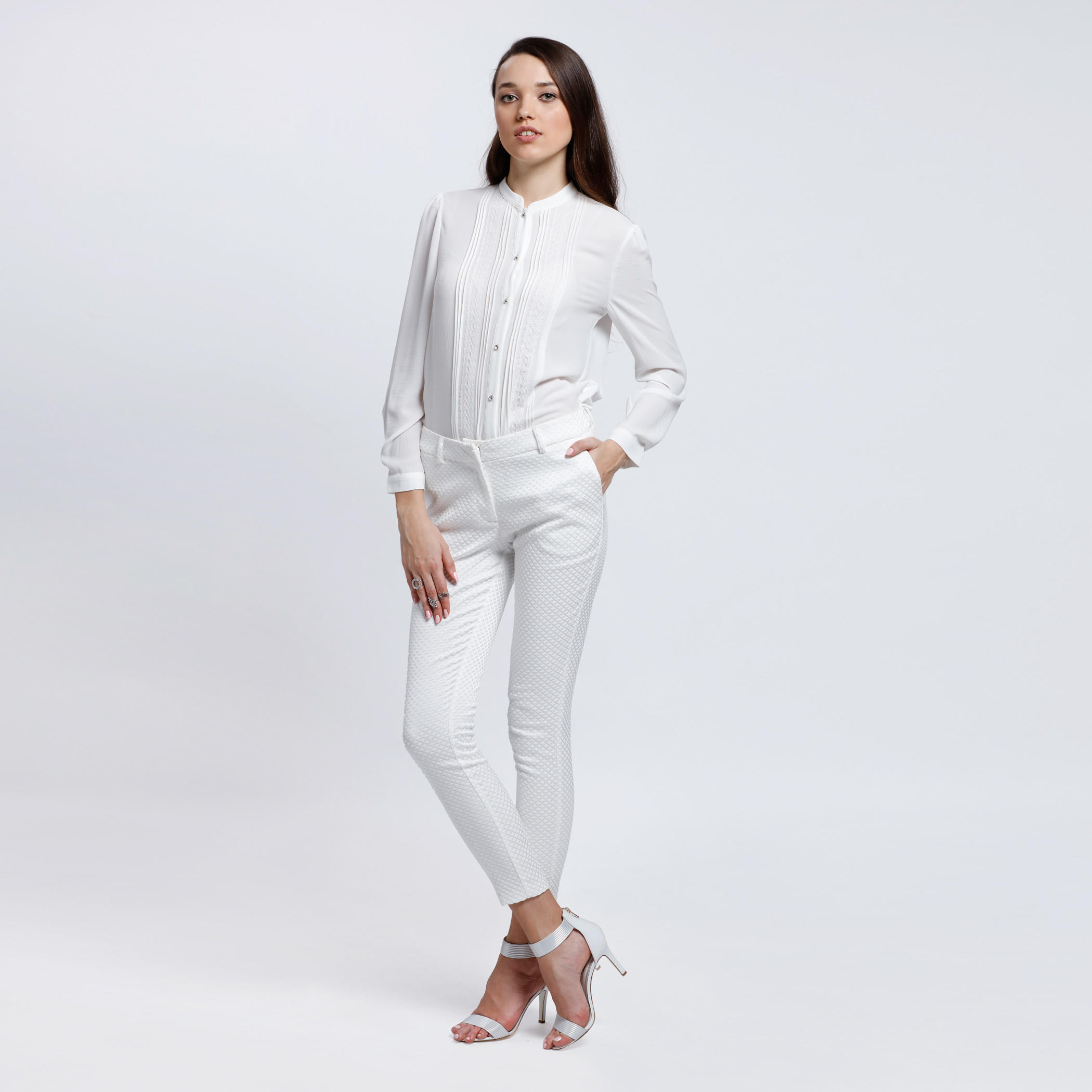 Long Sleeves Shirt with Mandarin Collar-women-clothing-shirtsandblouses-blouses-image-5