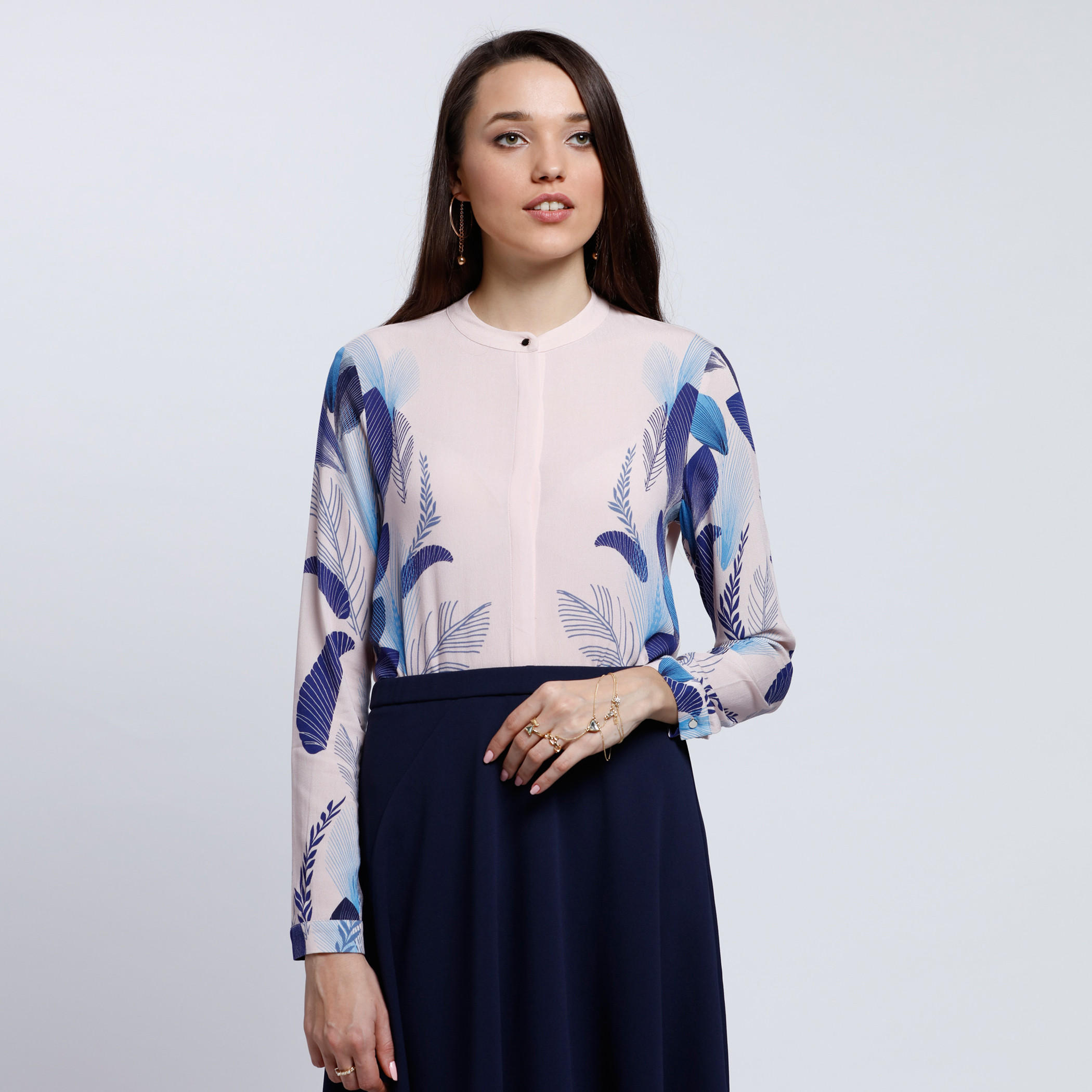 Printed Long Sleeves Top-women-clothing-shirtsandblouses-blouses-image-1