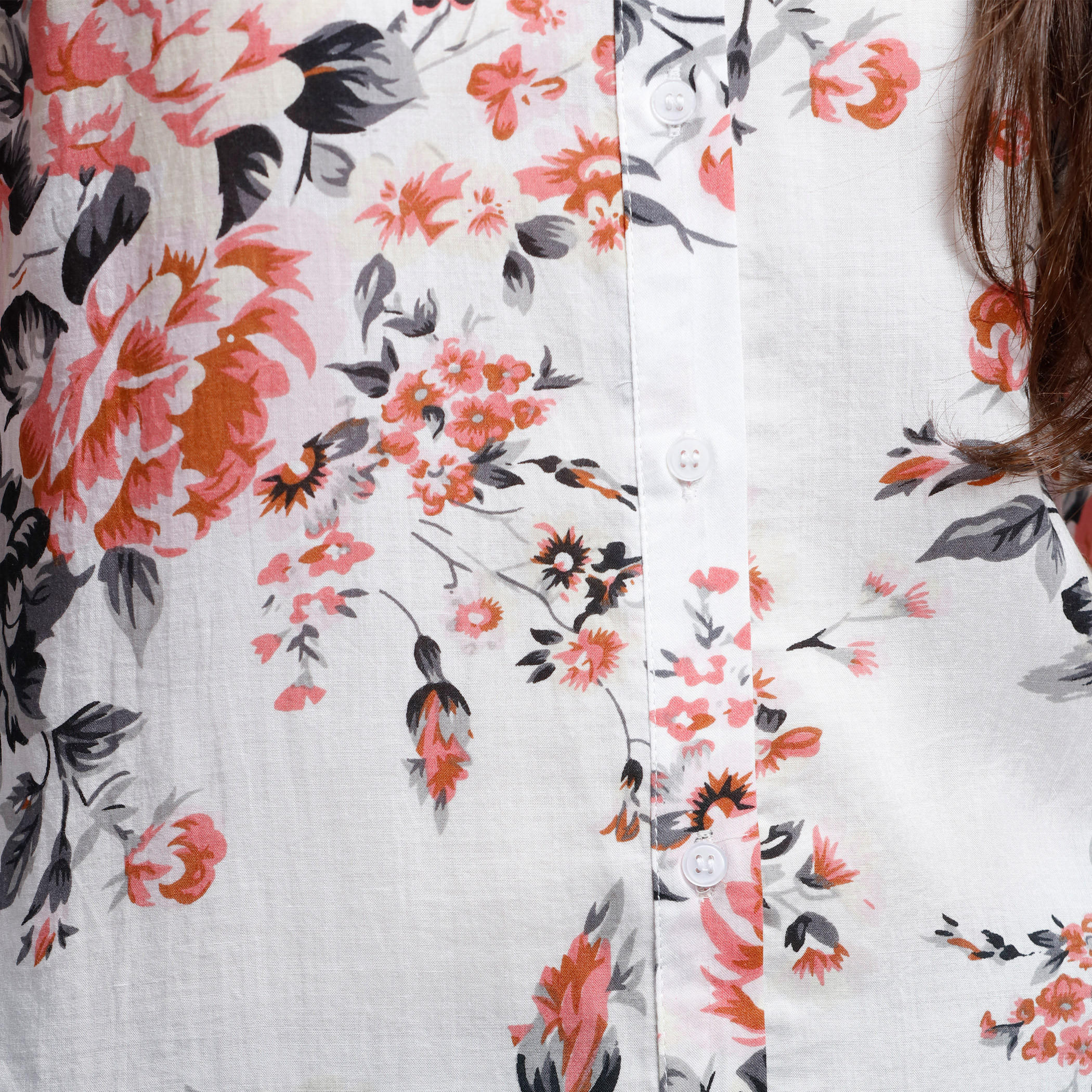 Printed Shirt with Mandarin Collar and Long Sleeves-women-clothing-shirtsandblouses-blouses-image-2