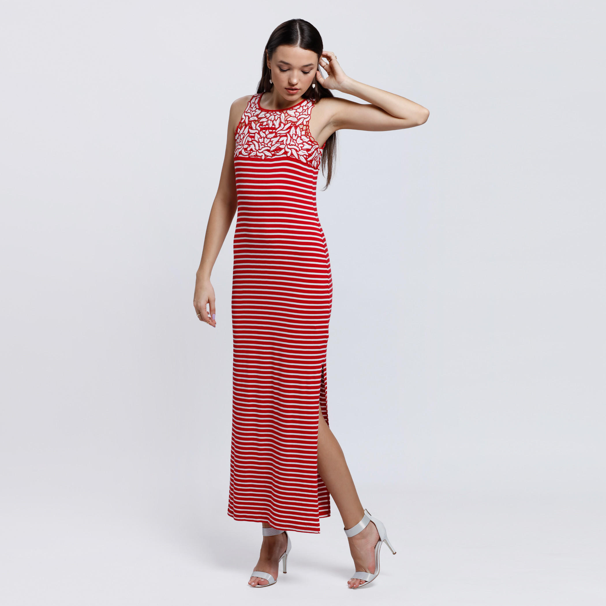 Sleeveless Maxi Dress with Side Slip-women-clothing-dresses-image-1