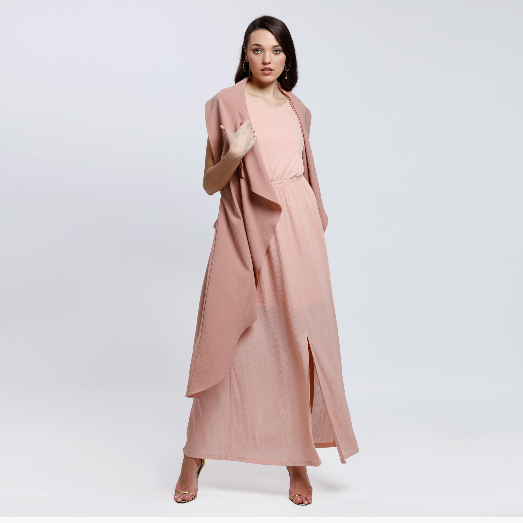 Long Open Front Jacket with Tie Up Back-women-winterwear-coatsandjackets-jackets-image-1