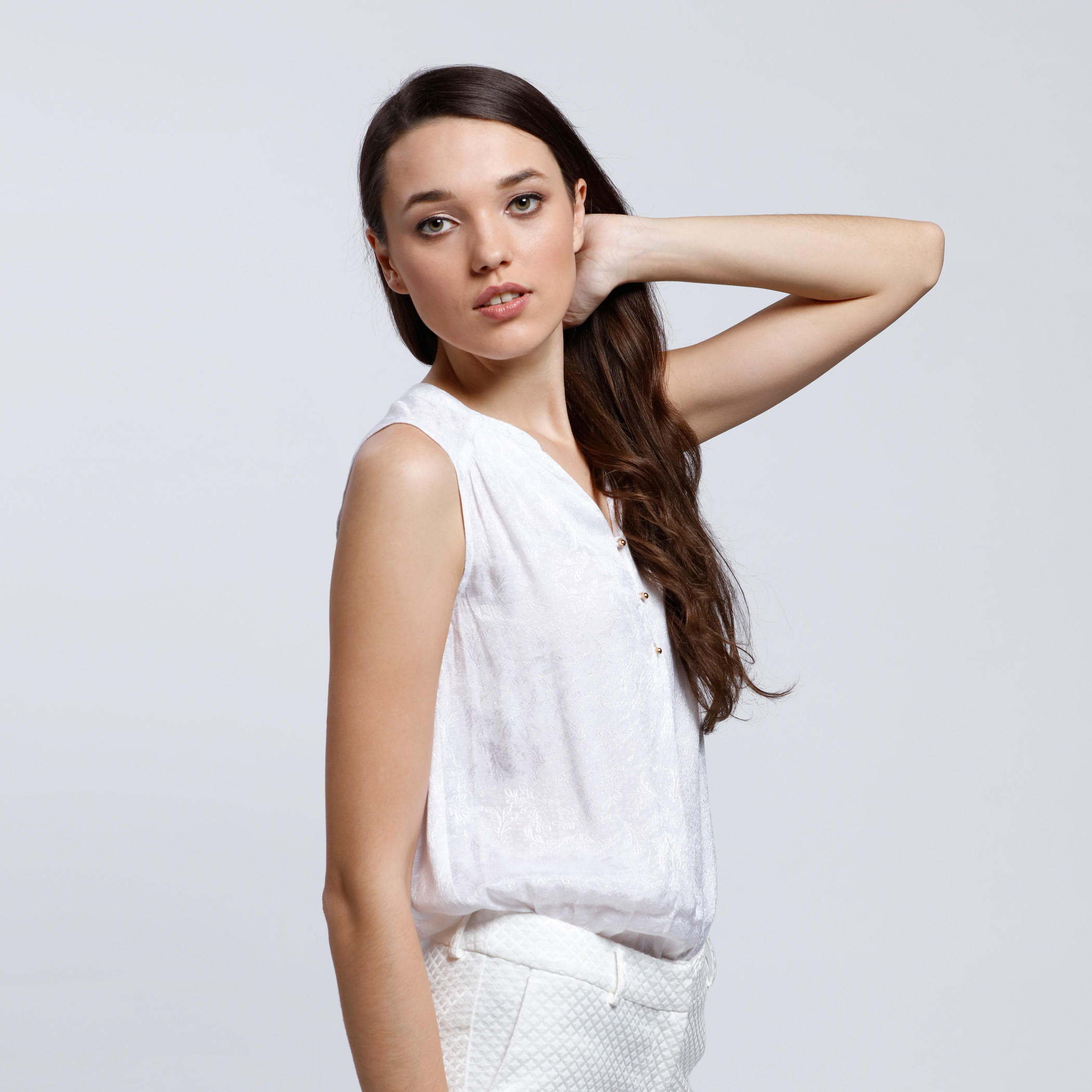 Sleeveless Top with V-Neckline-women-clothing-shirtsandblouses-blouses-image-3