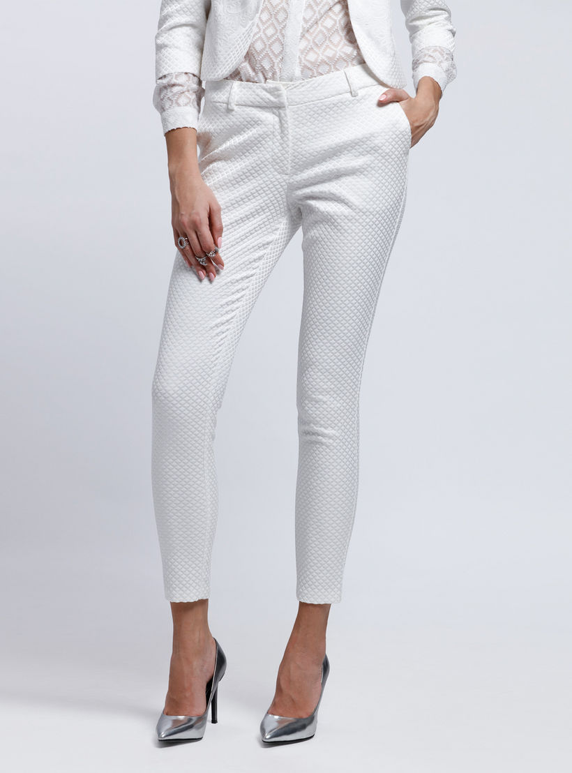 Full Length Trousers with Button Closure -women-clothing-bottoms-trousers-image-1