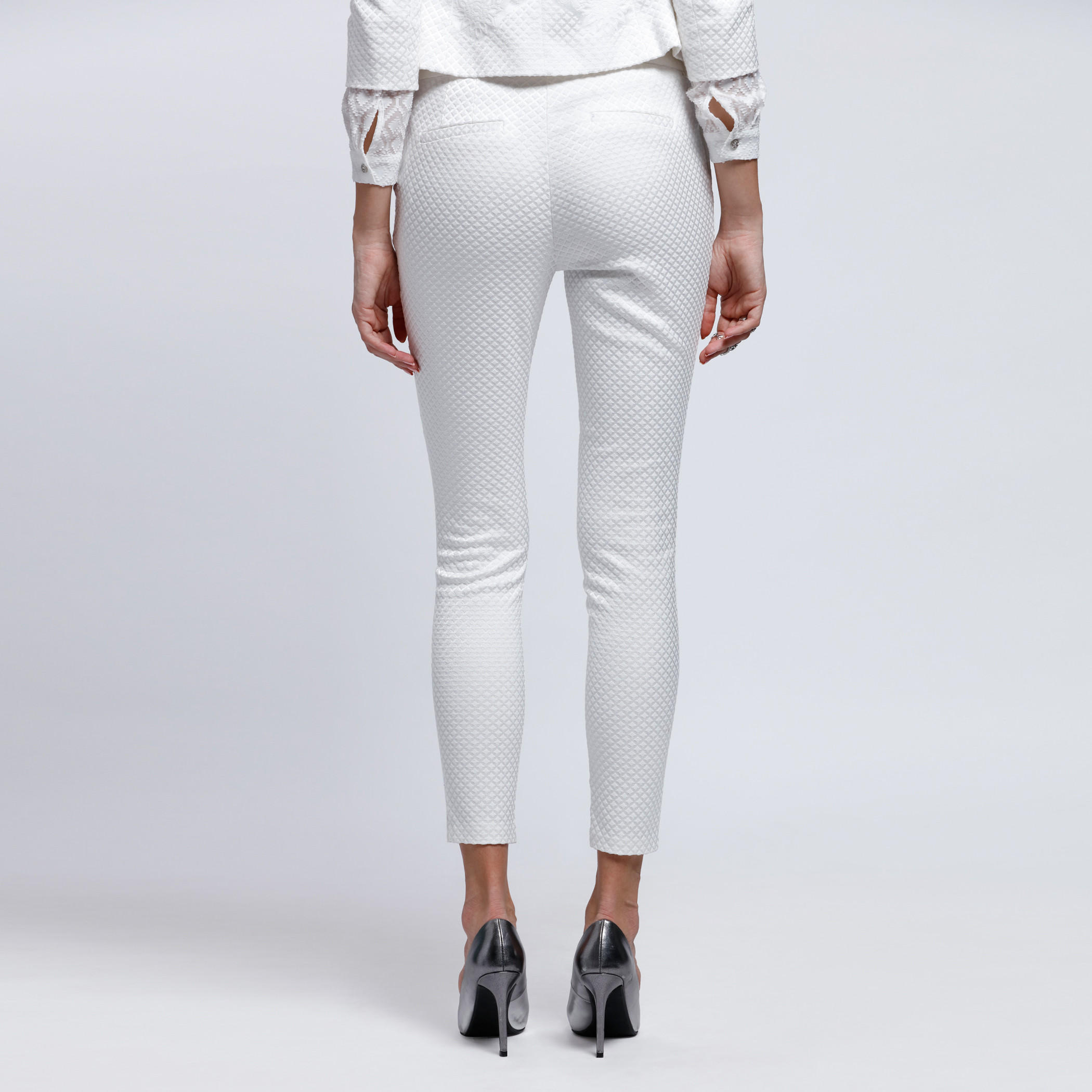 Full Length Trousers with Button Closure -women-clothing-bottoms-trousers-image-2