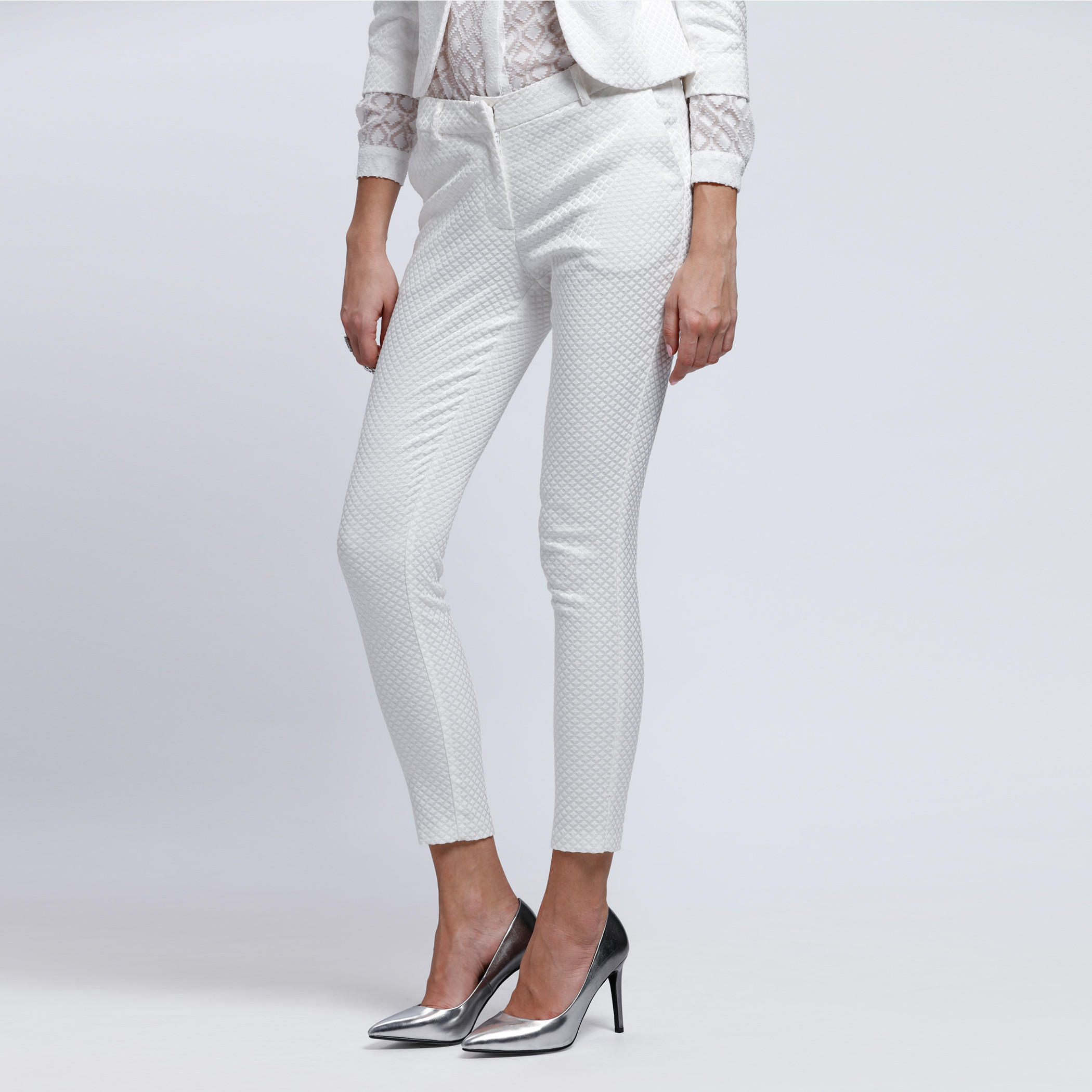 Full Length Trousers with Button Closure -women-clothing-bottoms-trousers-image-3