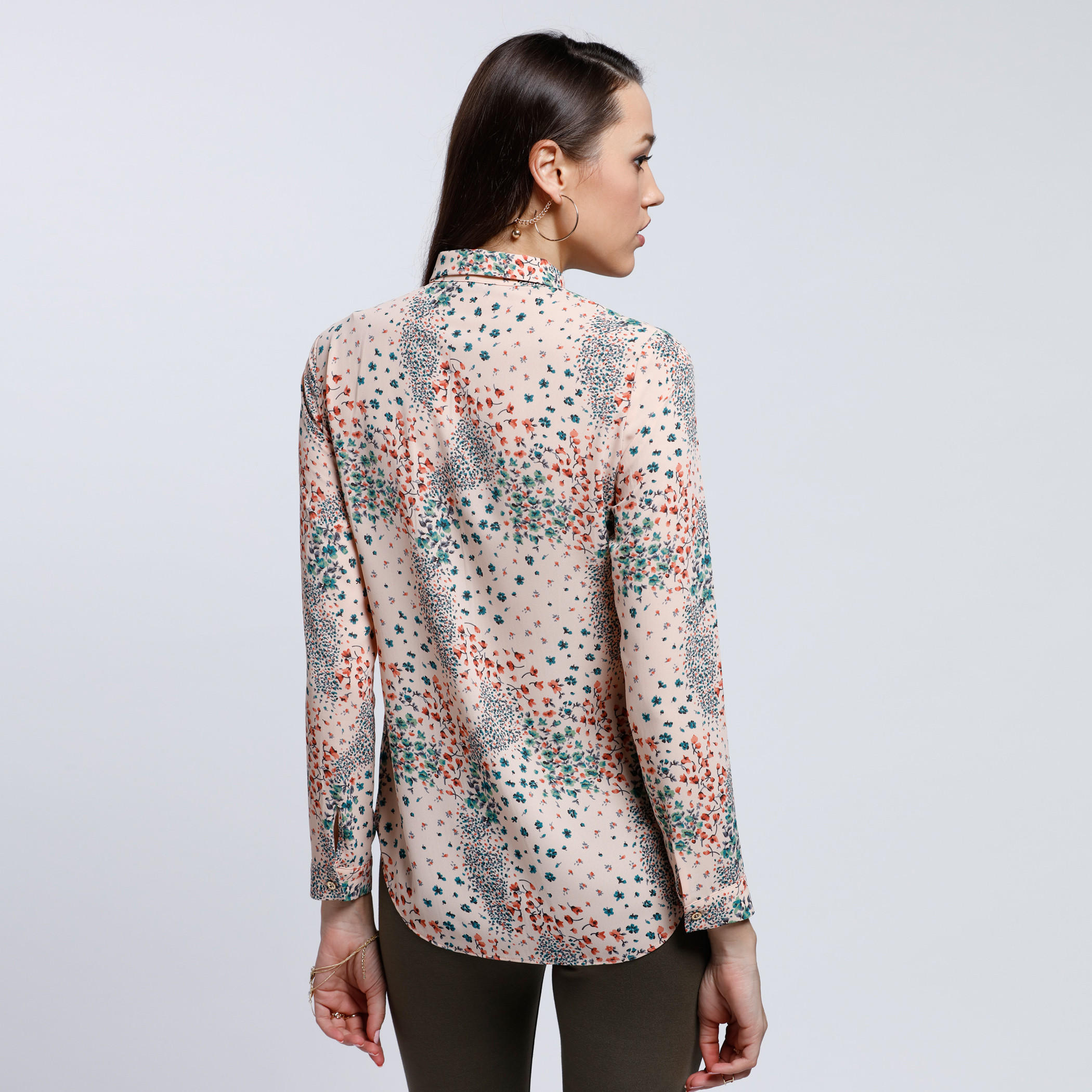 Printed Shirt with Spread Collar and Long Sleeves-women-clothing-shirtsandblouses-blouses-image-2
