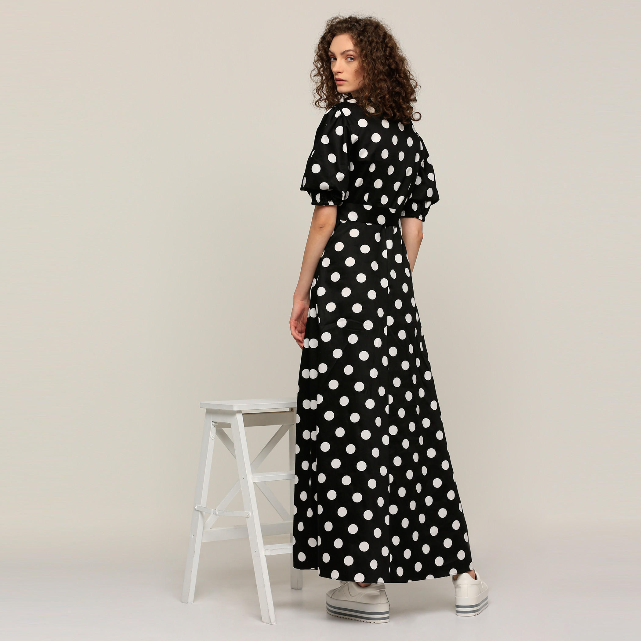 Printed Maxi Wrap Dress with Short Sleeves-women-clothing-dresses-image-2