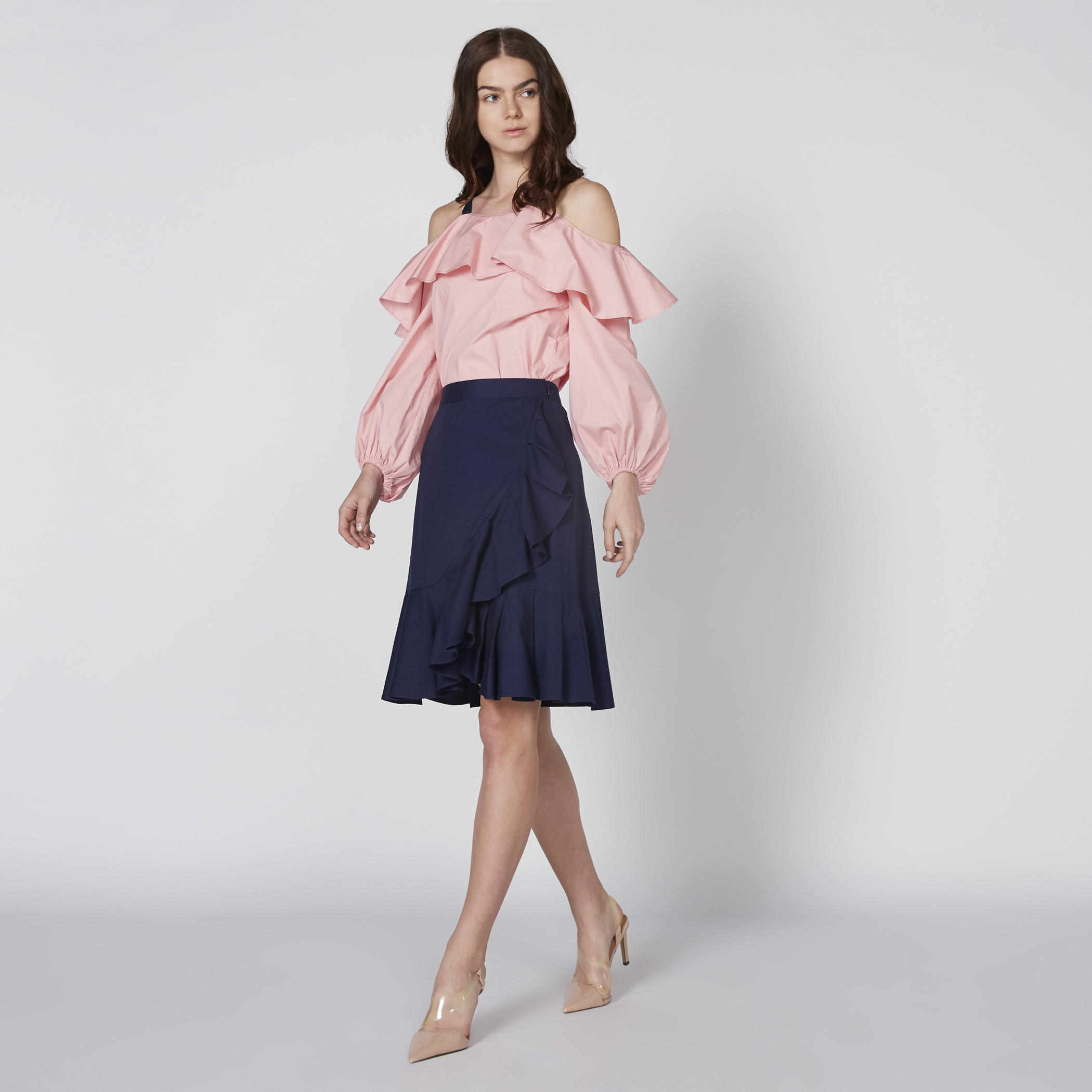 Cold Shoulder Top with Ruffle Detail-women-clothing-shirtsandblouses-blouses-image-2