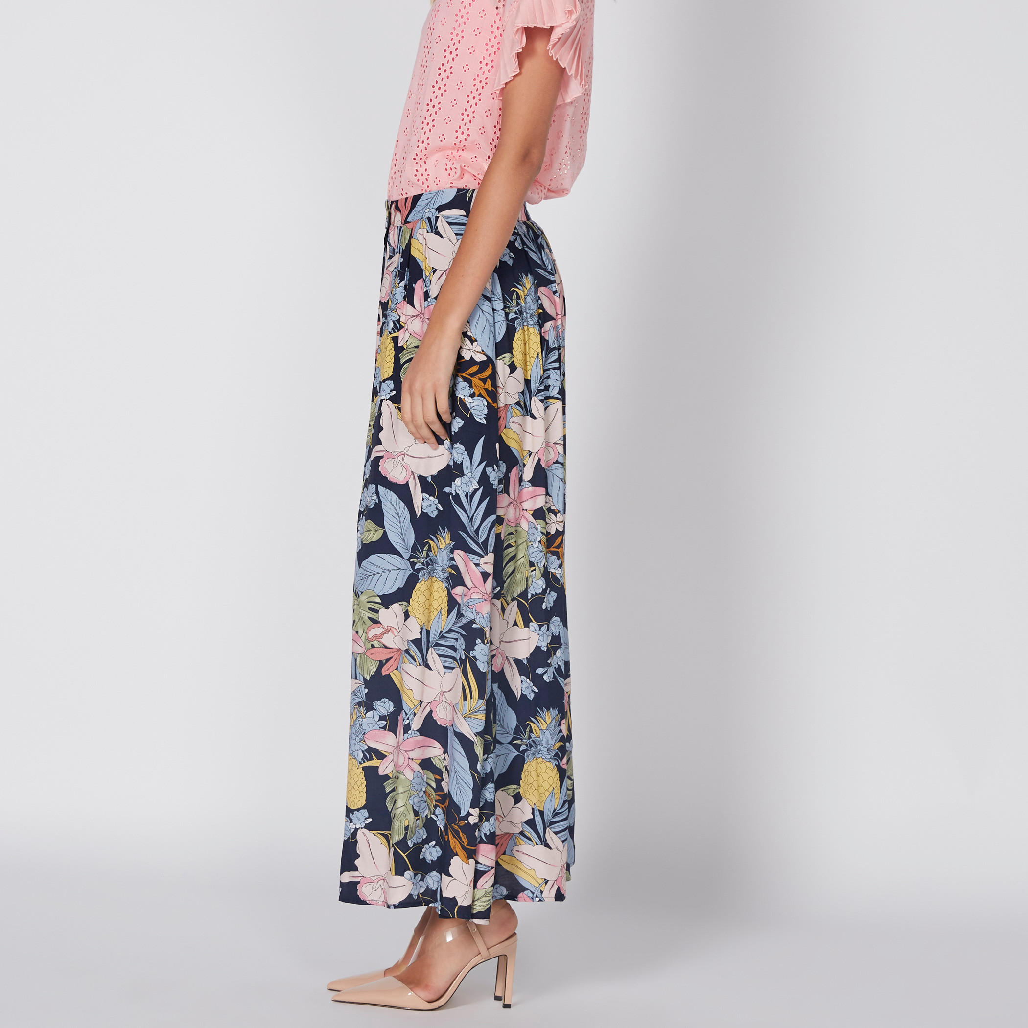 تنورة بطبعات بزر إغلاق وجيوب-women-clothing-bottoms-skirts-image-4