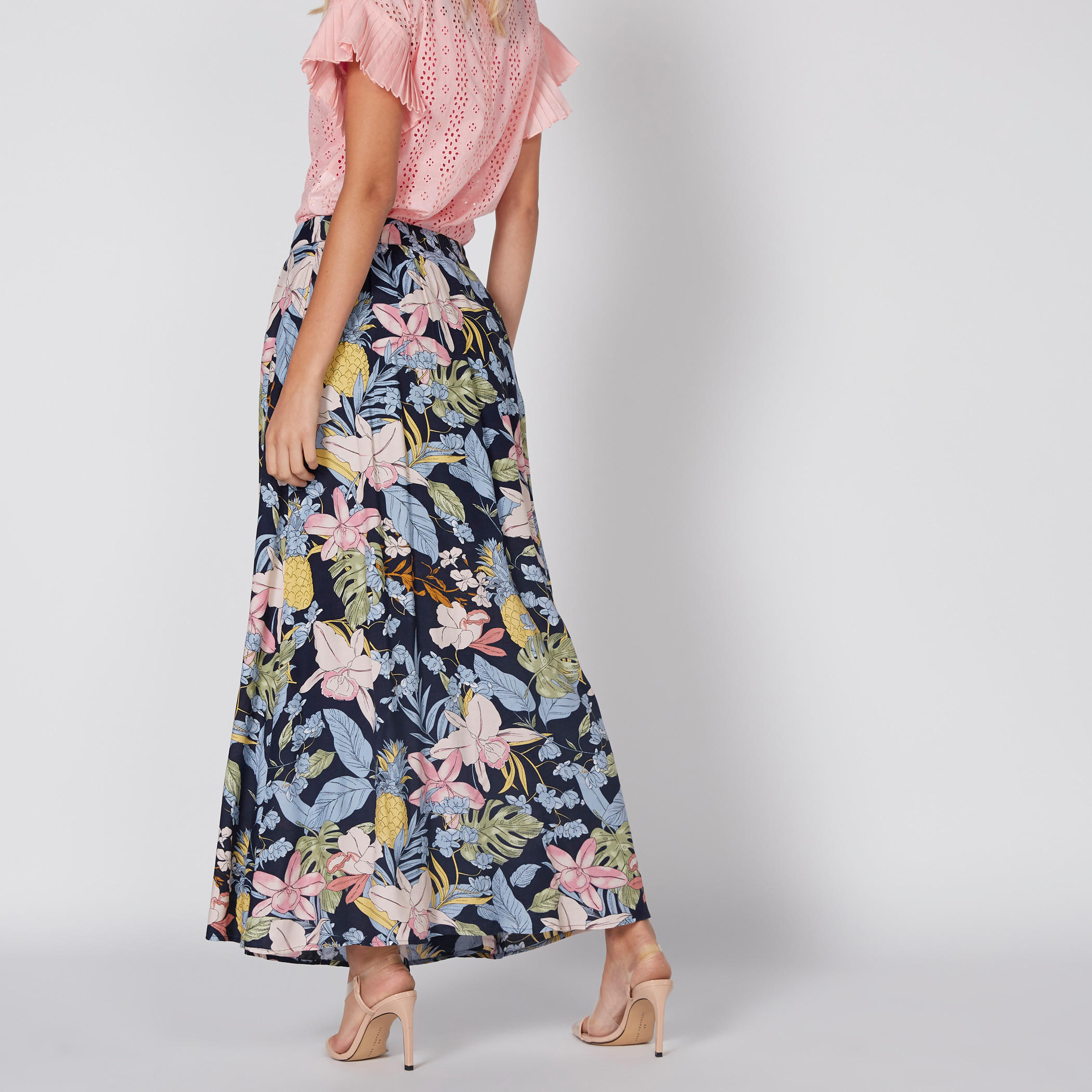 تنورة بطبعات بزر إغلاق وجيوب-women-clothing-bottoms-skirts-image-5