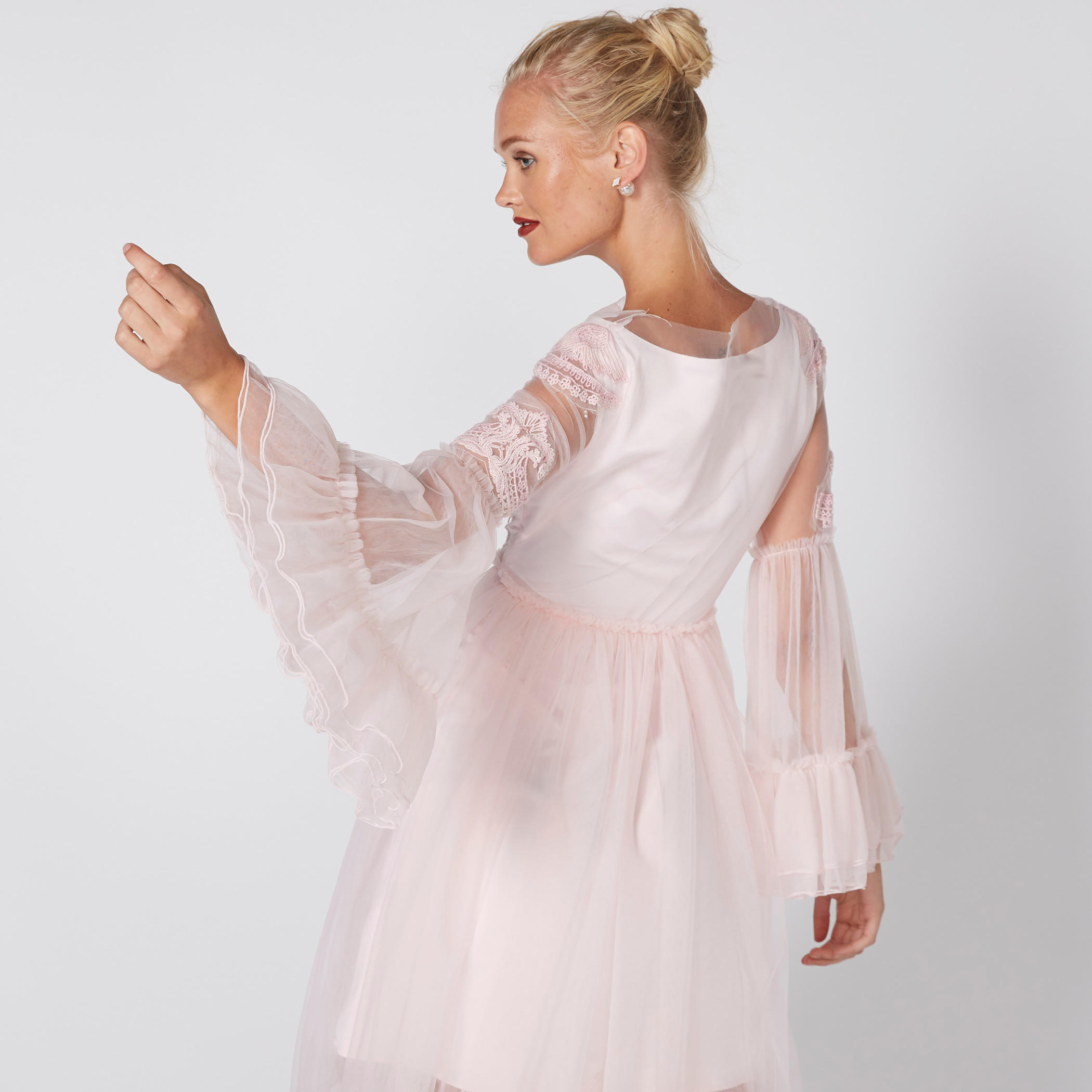 Embroidered Dress with Bell Sleeves-women-clothing-dresses-image-2