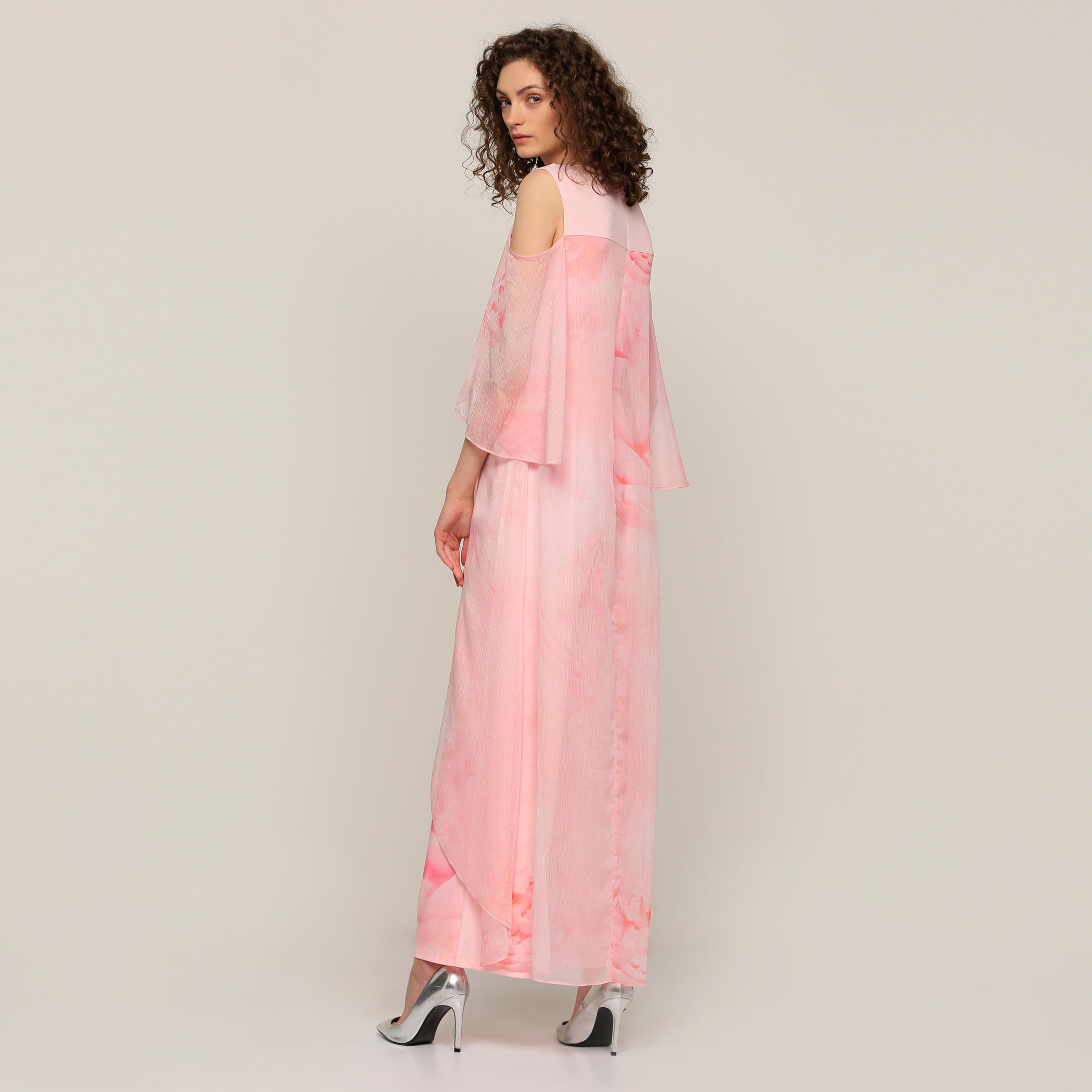 Printed Round Neck Jumpsuit with Cold Shoulder-women-clothing-jumpsuits-image-2