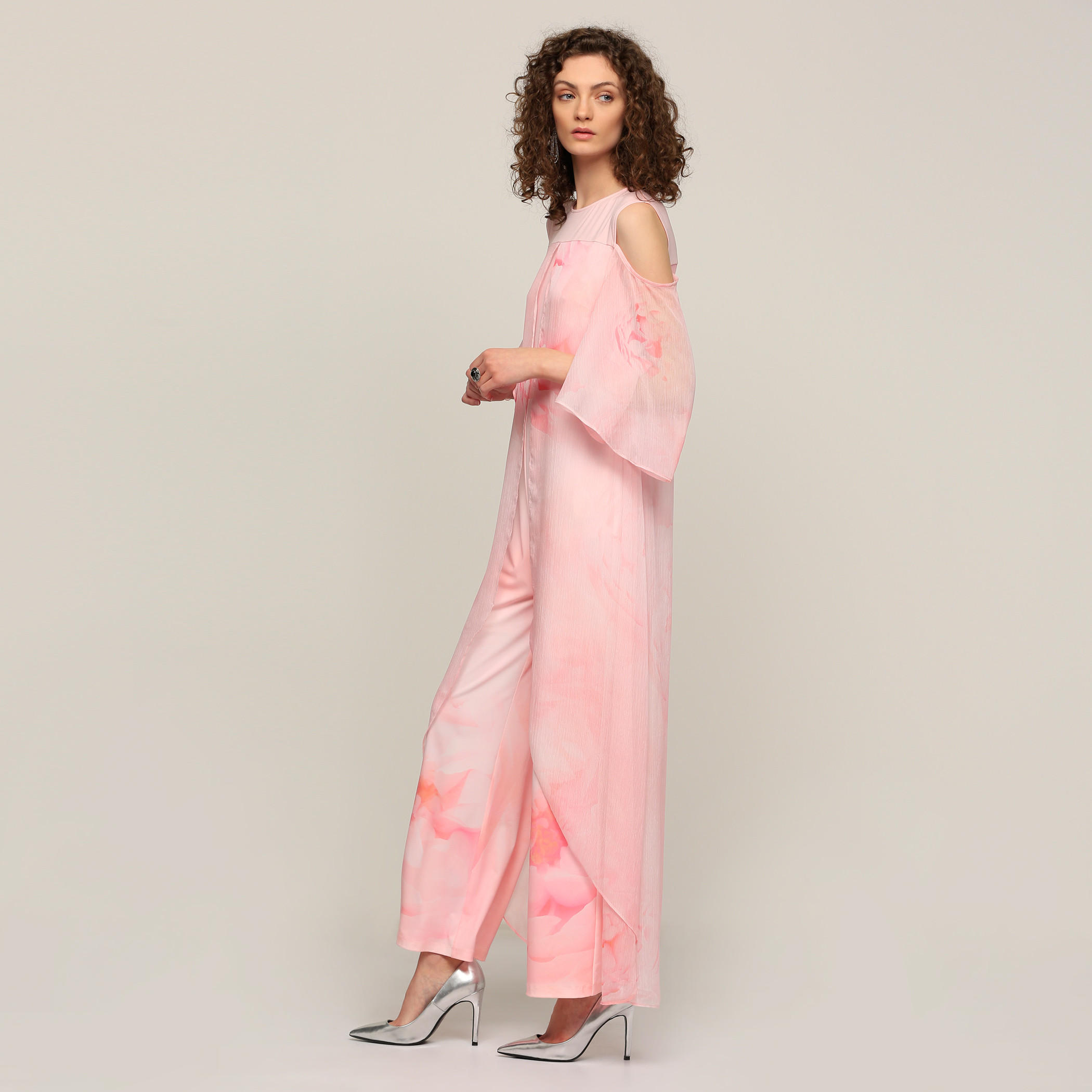 Printed Round Neck Jumpsuit with Cold Shoulder-women-clothing-jumpsuits-image-3