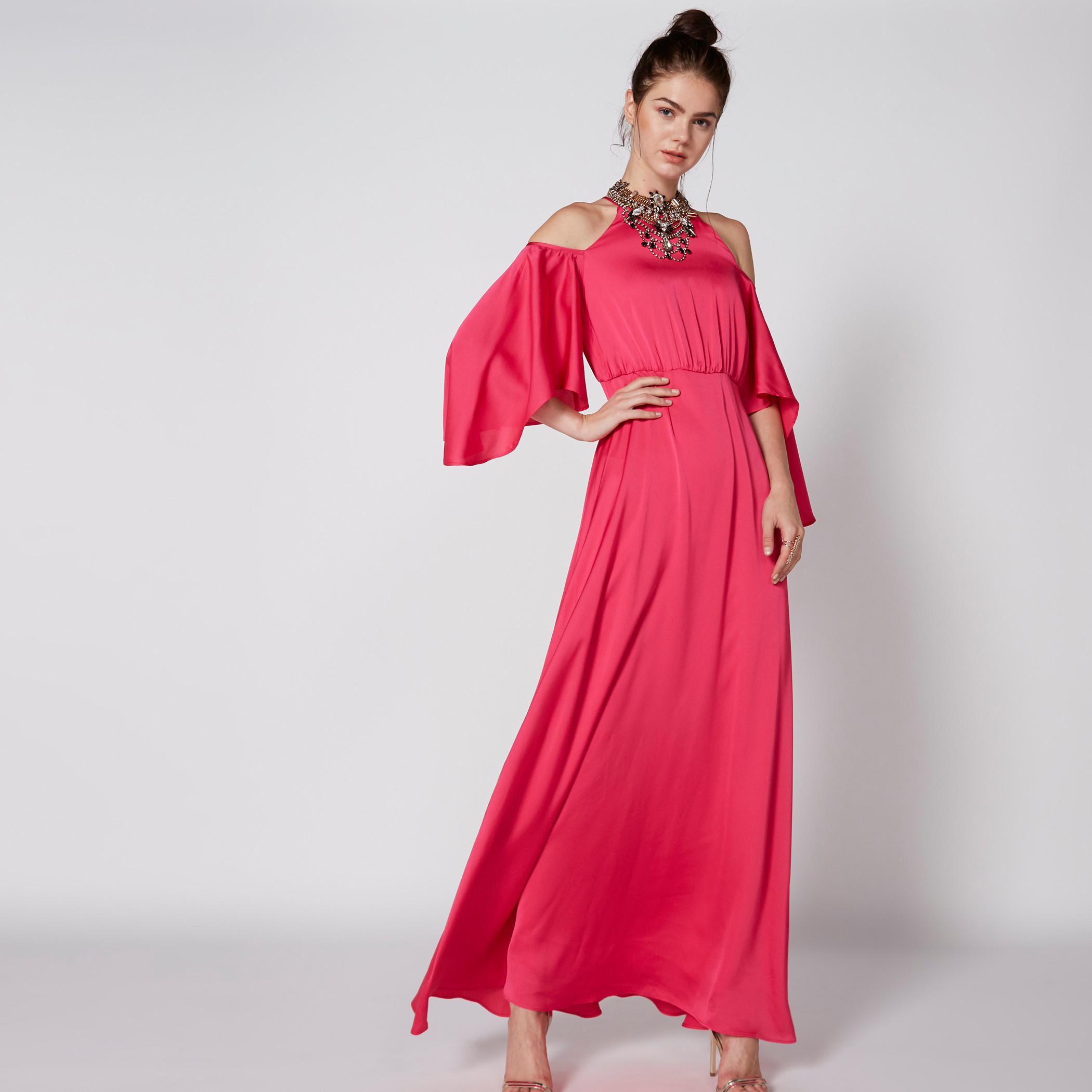 فستان ماكسي بأكتاف مكشوفة وأكمام واسعة-women-clothing-dresses-image-1