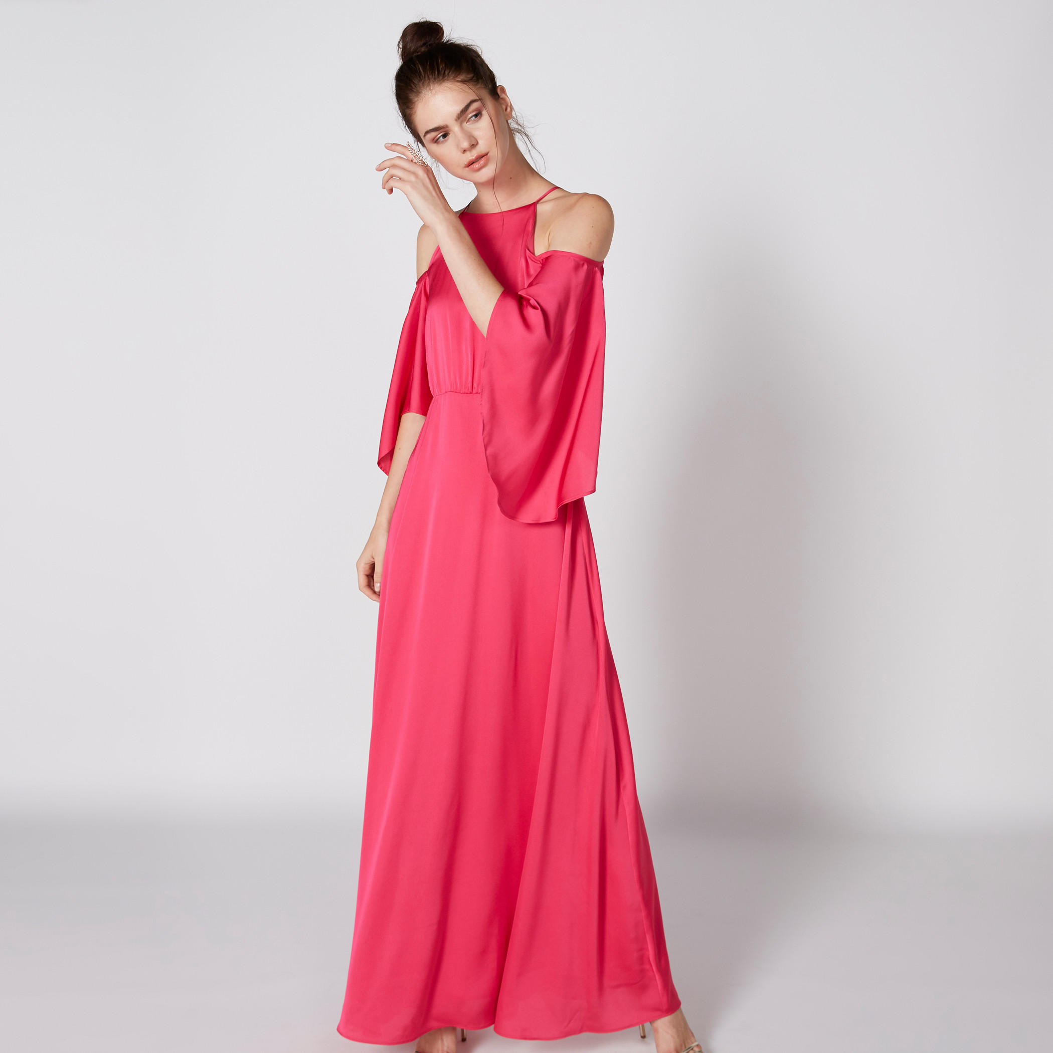 فستان ماكسي بأكتاف مكشوفة وأكمام واسعة-women-clothing-dresses-image-4