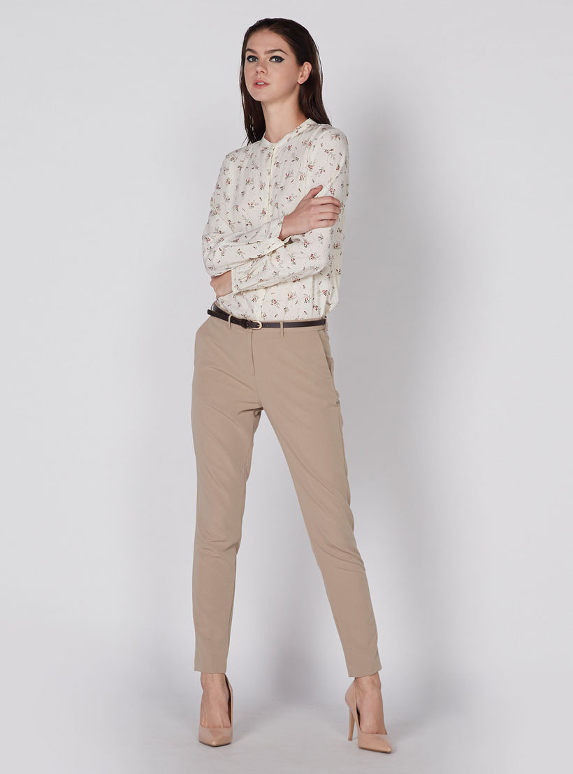 قميص بأكمام طويلة ووصلة أزرار مخفيّة مع طبعات-women-clothing-shirtsandblouses-shirts-image-3