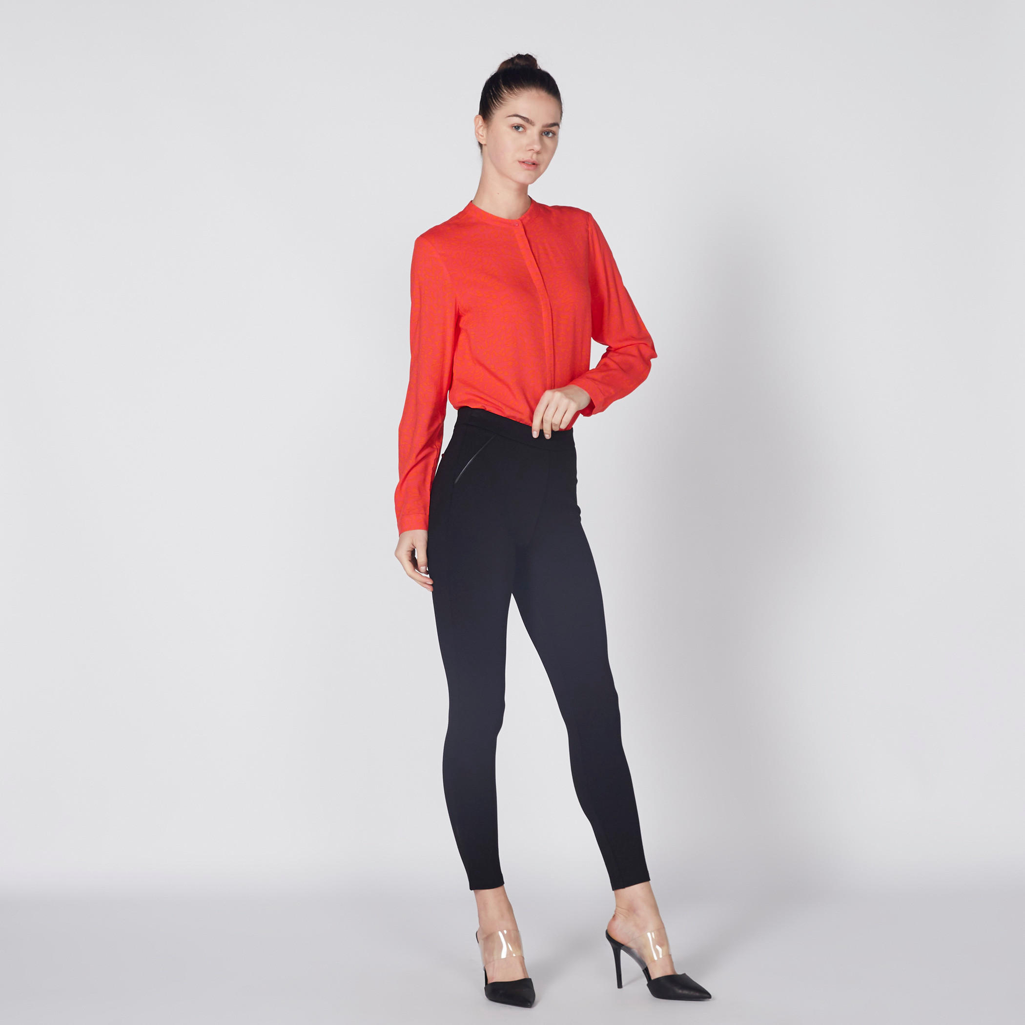 Printed Shirt with Long Sleeves and High Low Hem-women-clothing-shirtsandblouses-shirts-image-3