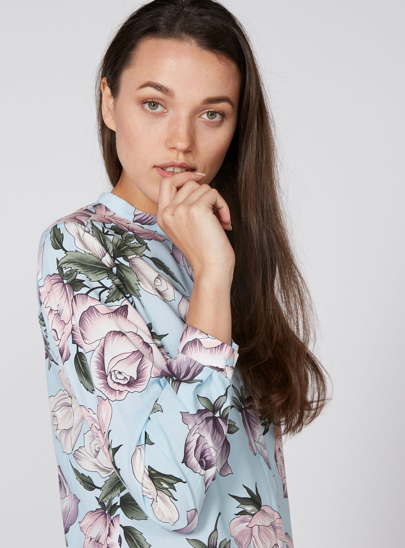 فستان قميص طويل بأكمام طويلة وفتحة وطبعات-women-clothing-dresses-image-3
