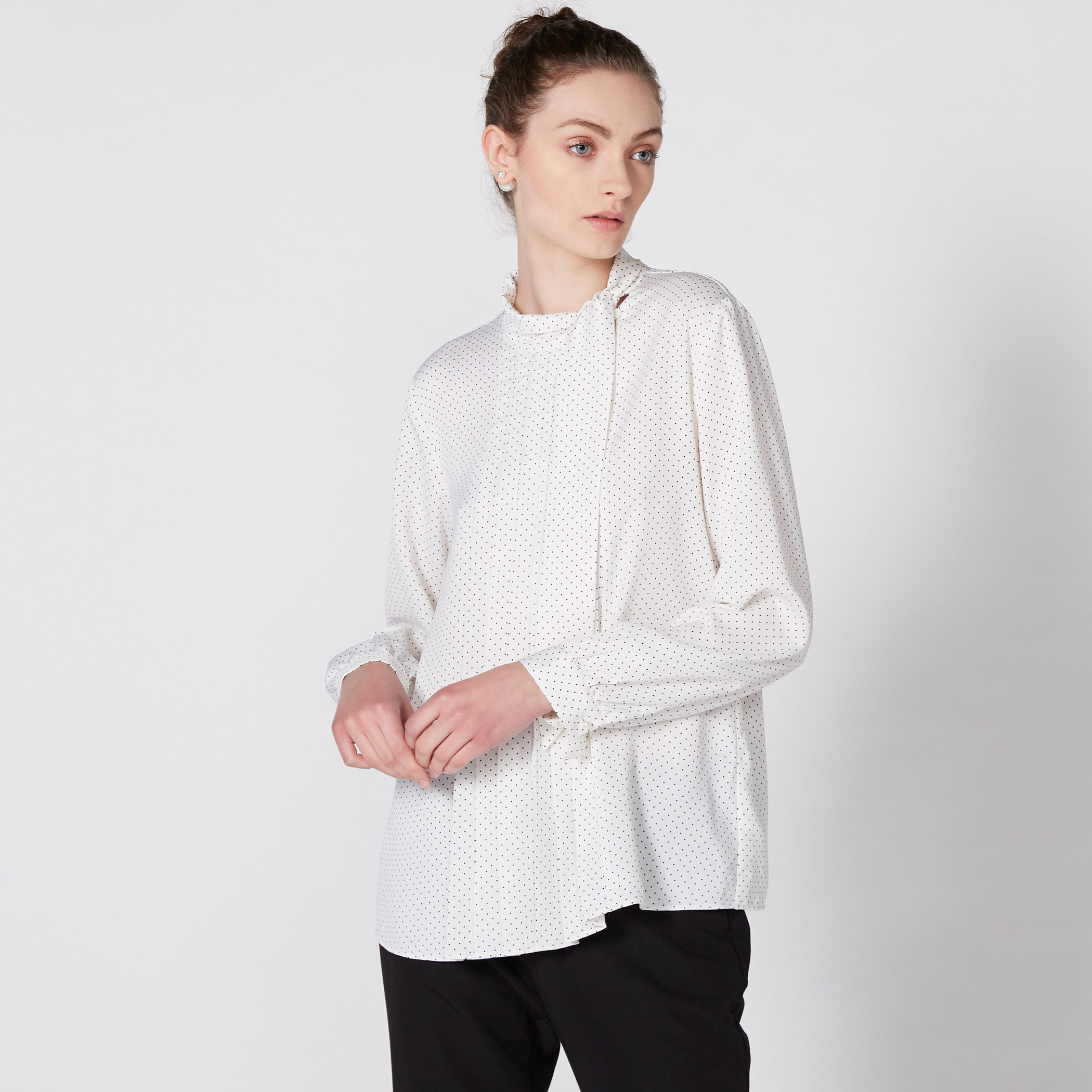 بلوزة بطبعات وأكمام طويلة وربّاط-women-clothing-shirtsandblouses-blouses-image-1