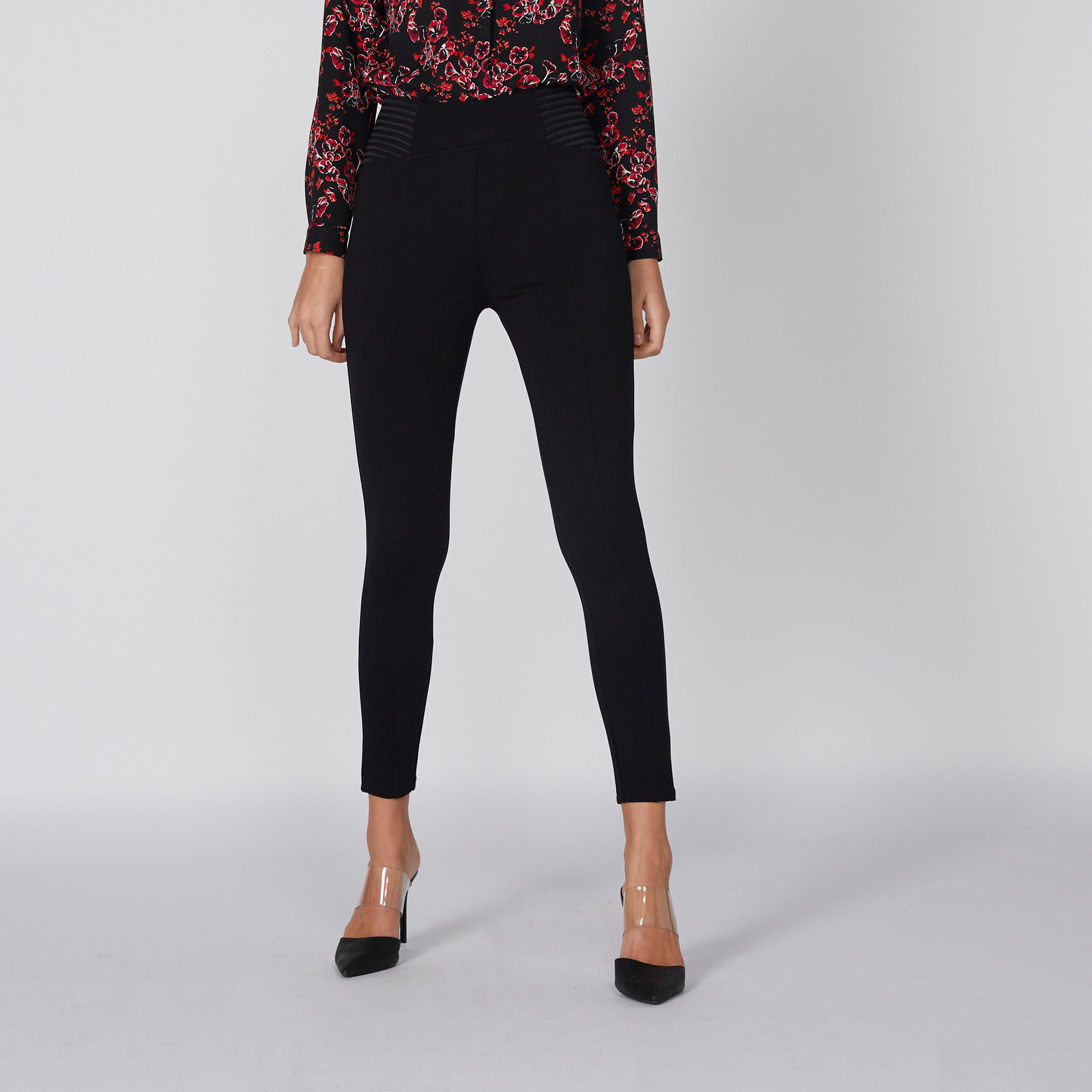 بنطال بونتي بخصر مطّاطي-women-clothing-bottoms-leggings-image-2
