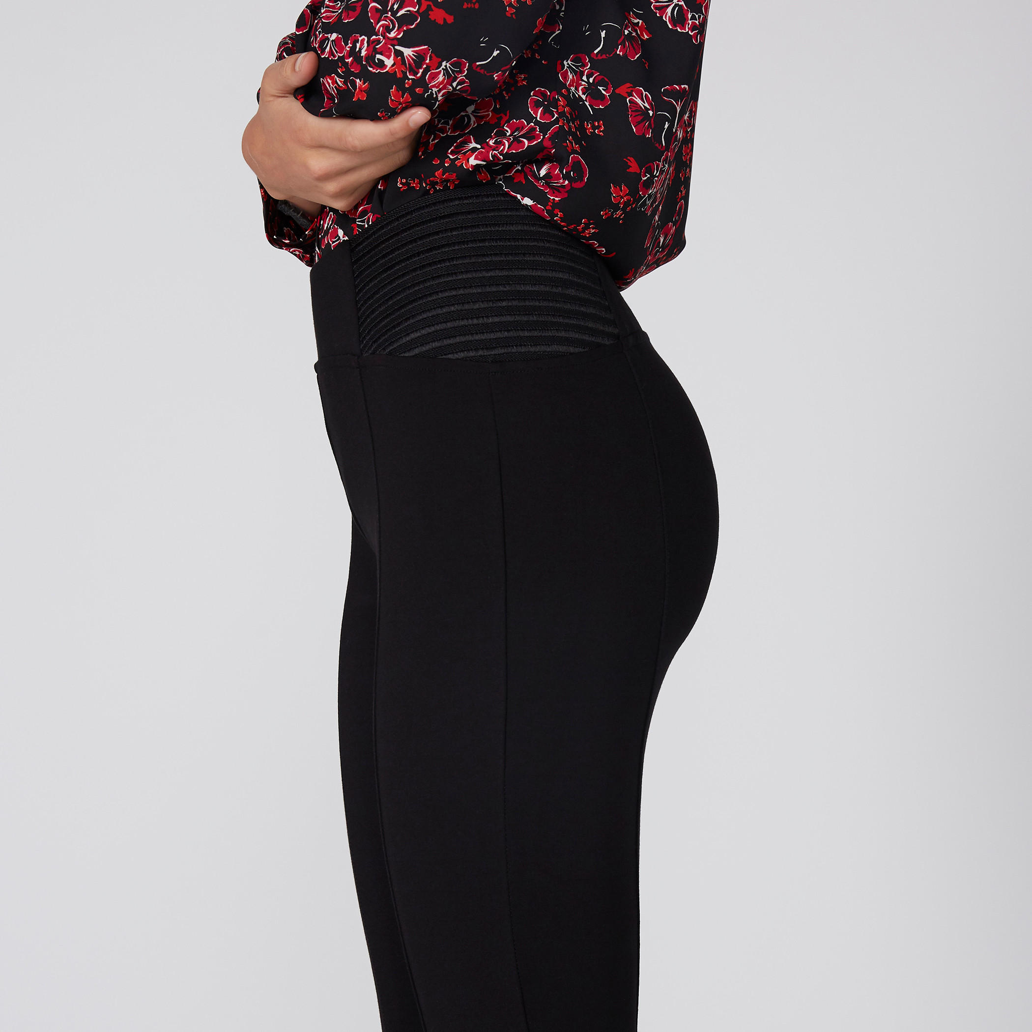 بنطال بونتي بخصر مطّاطي-women-clothing-bottoms-leggings-image-3