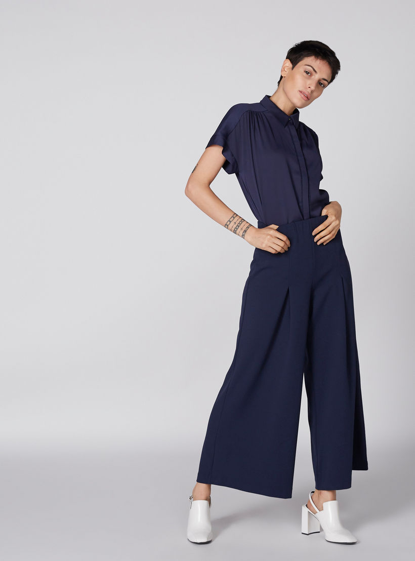 بنطال بالازو طويل بخصر مطّاطي-women-clothing-bottoms-trousers-image-1