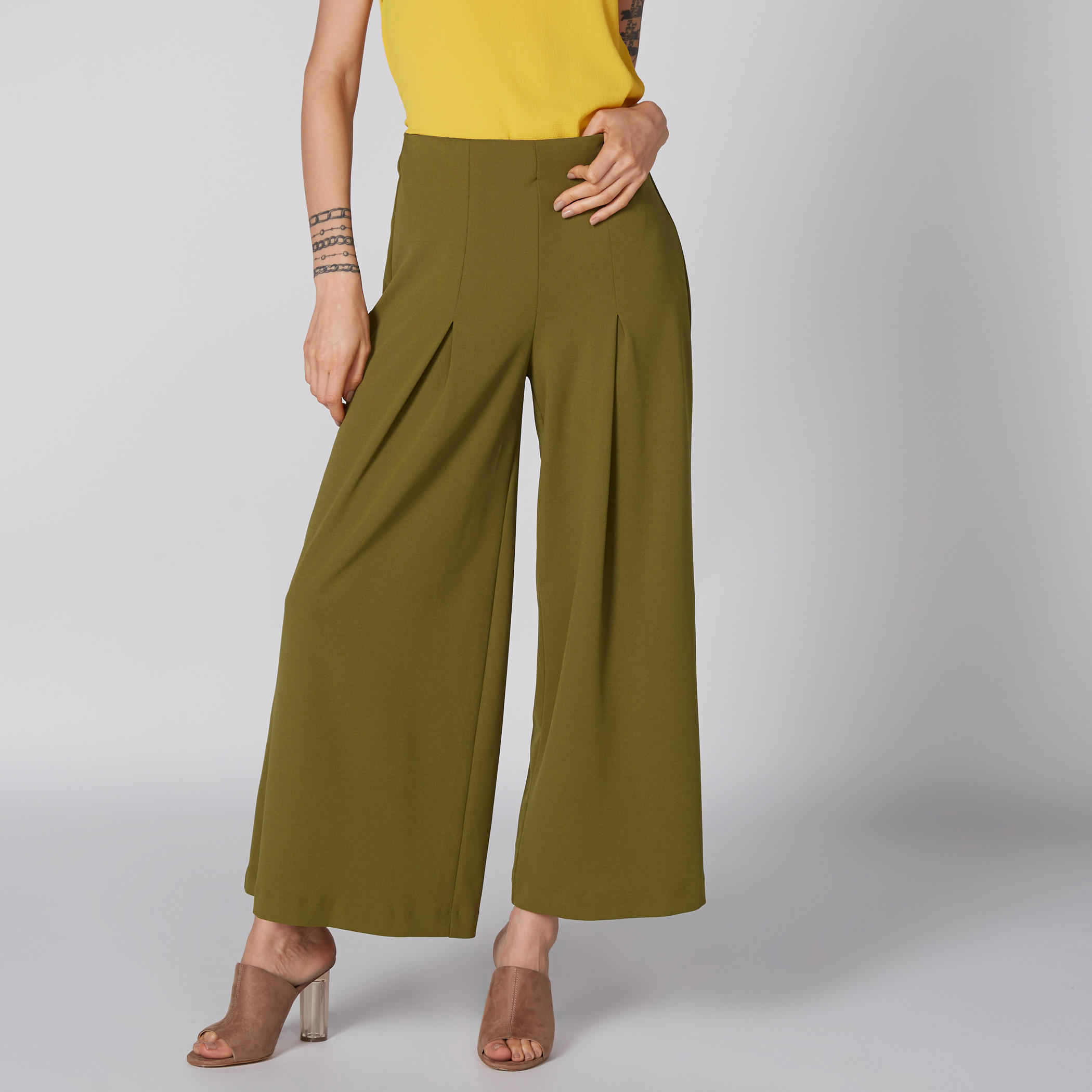 بنطال بالازو طويل بتصميم واسع-women-clothing-bottoms-trousers-image-4