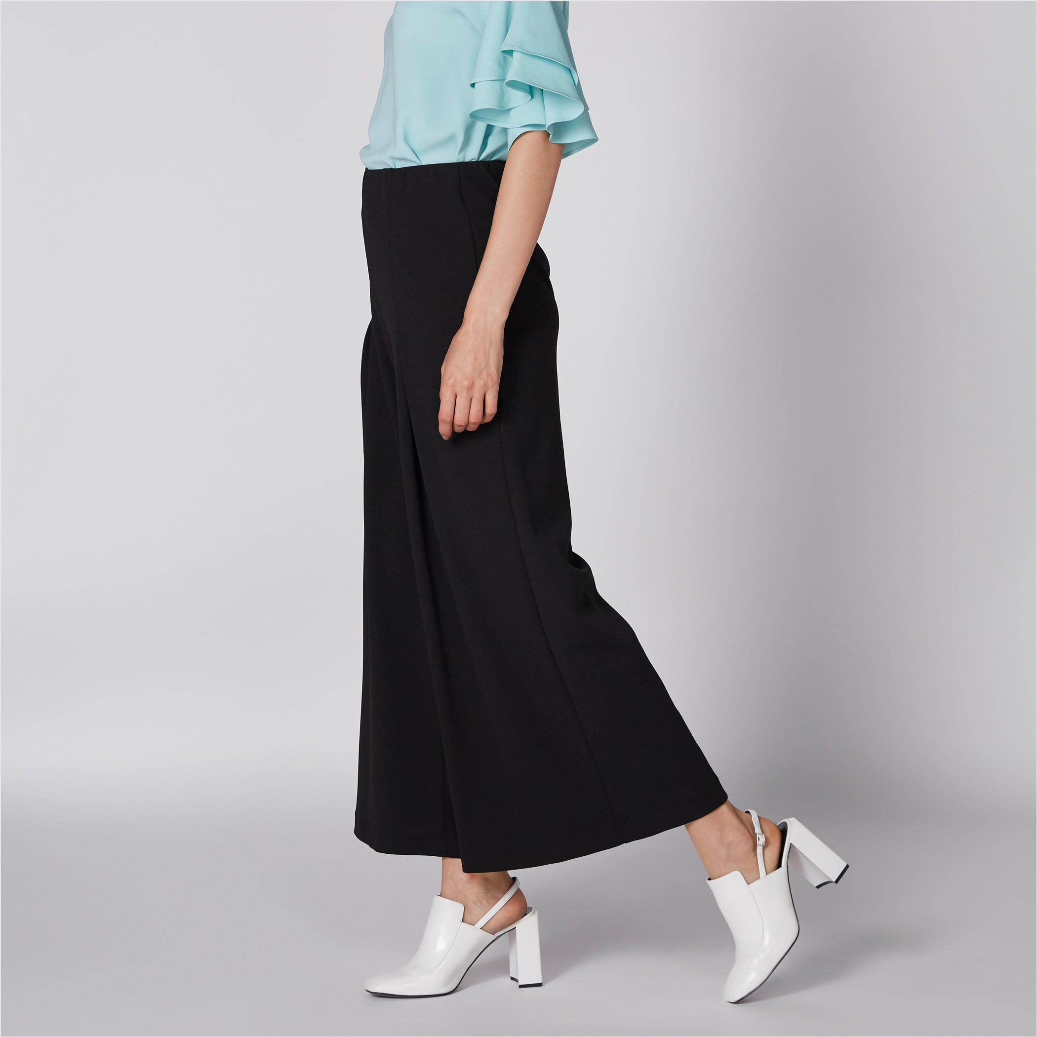 Full Length Flared Palazzo Pants-women-clothing-bottoms-trousers-image-4